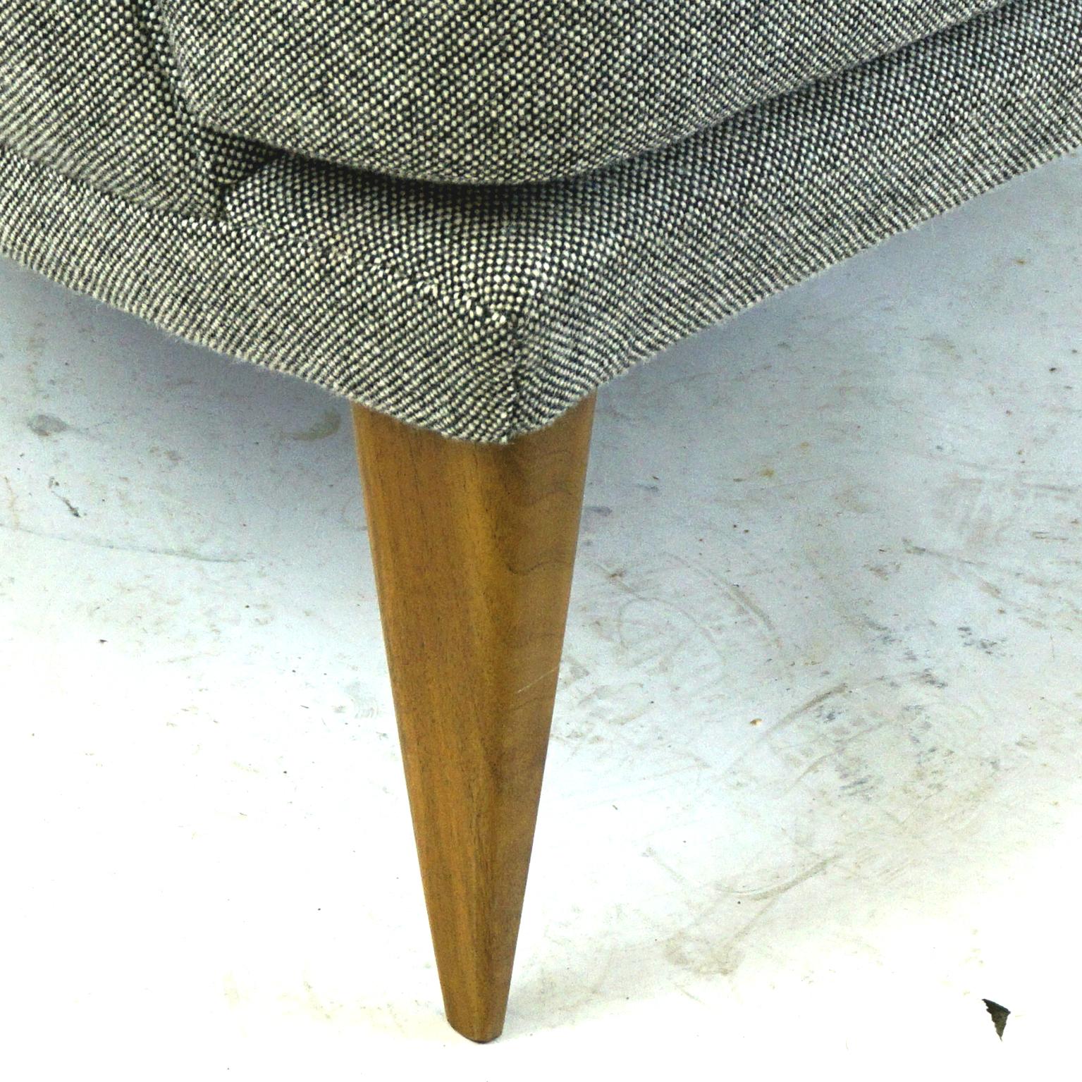 Monumental Grey Austrian Midcentury Wingback Armchair by Oswald Haerdtl For Sale 2