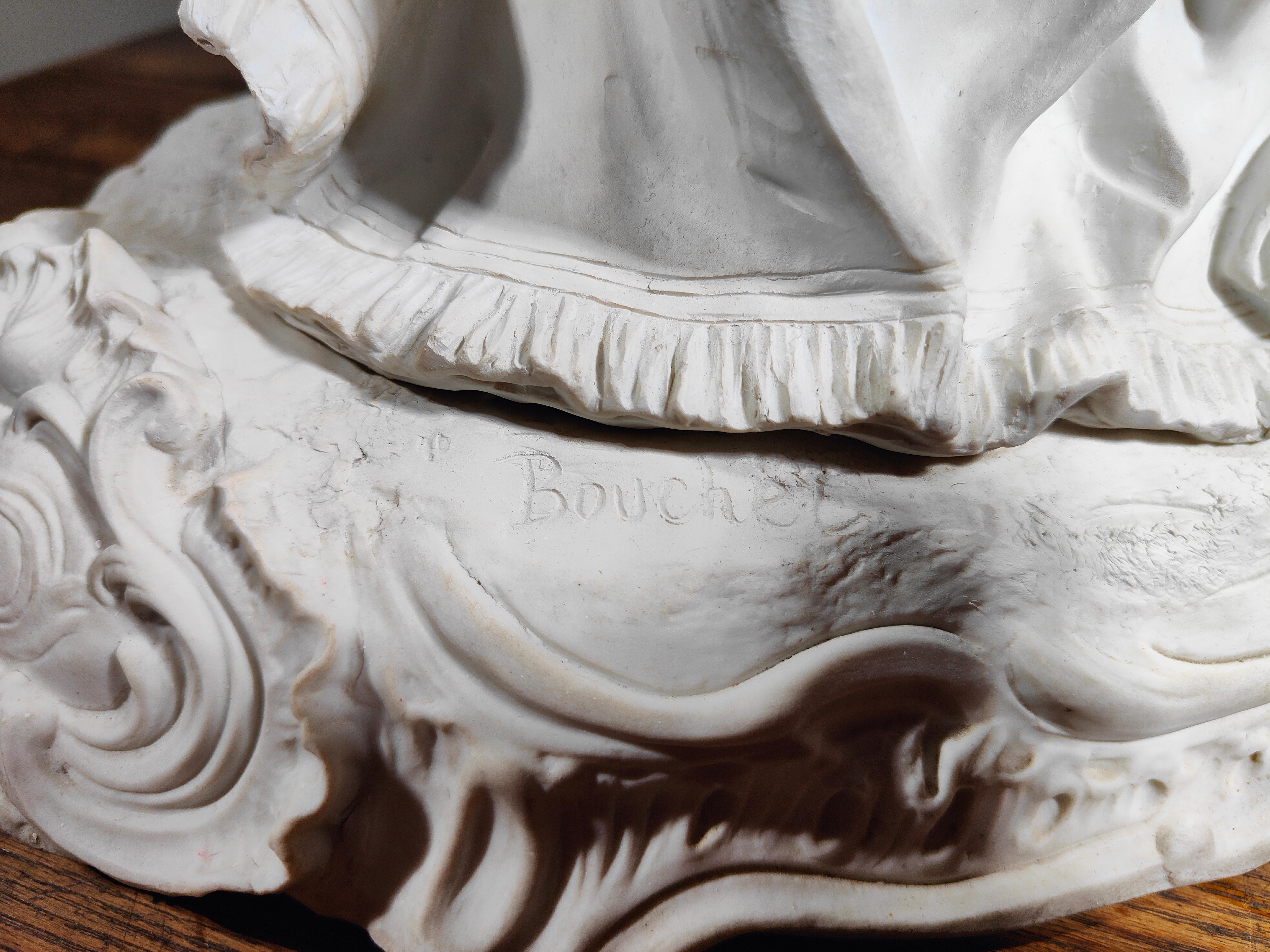 Monumental Group in Sevres Porcelain Signed : Boucher For Sale 13
