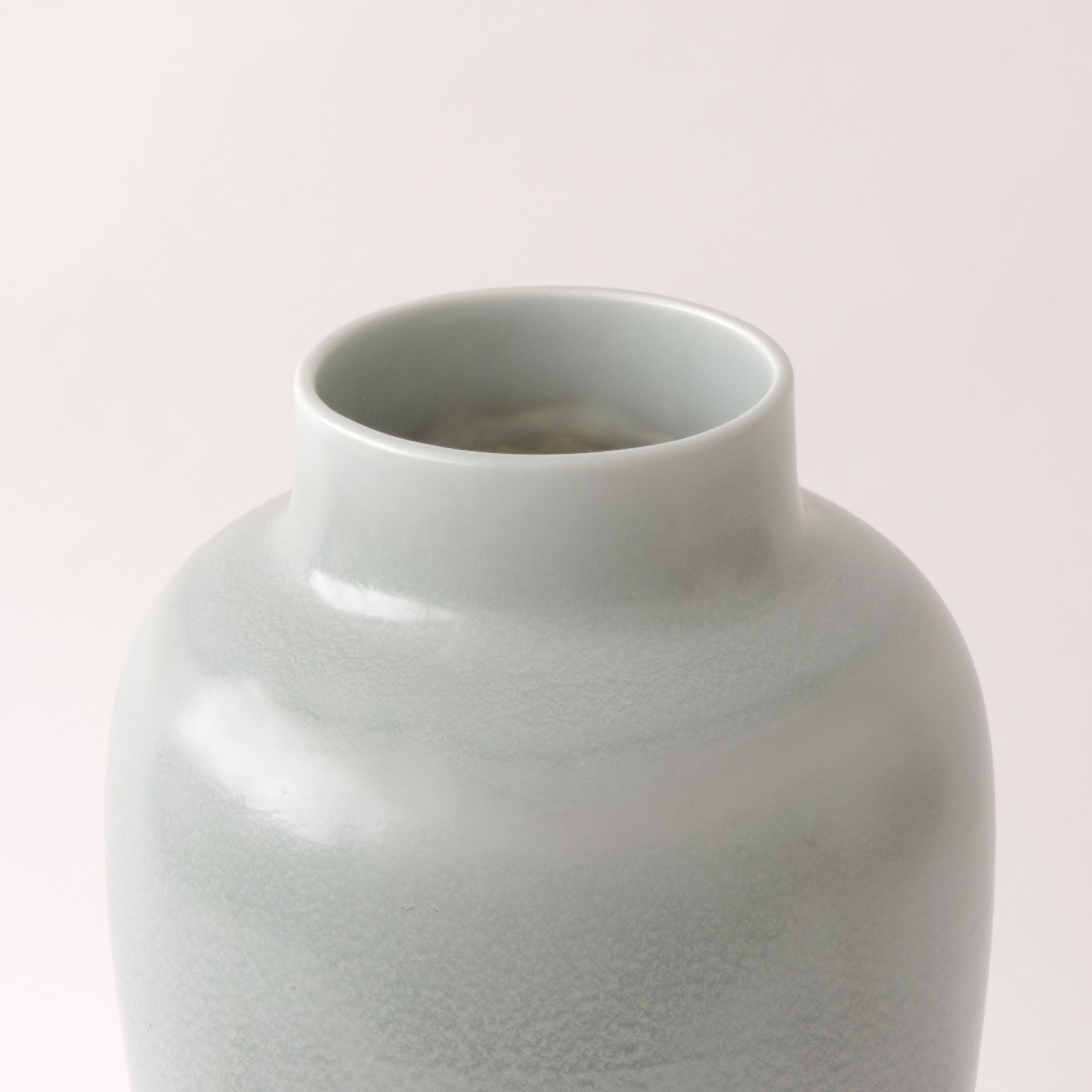 Art Deco Monumental Guido Andlovitz S.C.I Laveno Ceramic Vase, Italy, 1940s For Sale