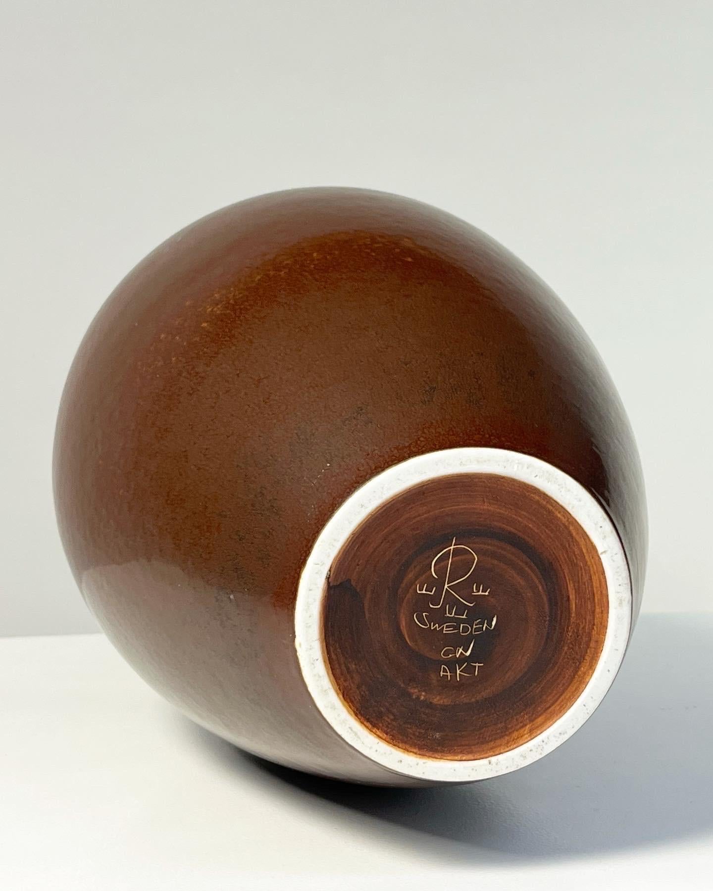 Monumental Gunnar Nylund Floor Vase AKT Stoneware Rörstrand Sweden 1950s  For Sale 3