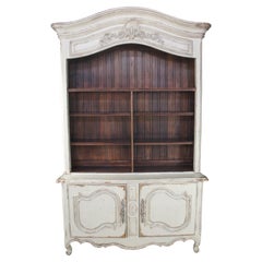 Monumental Habersham Plantation Chic French Provincial Hutch China Cabinet 102"