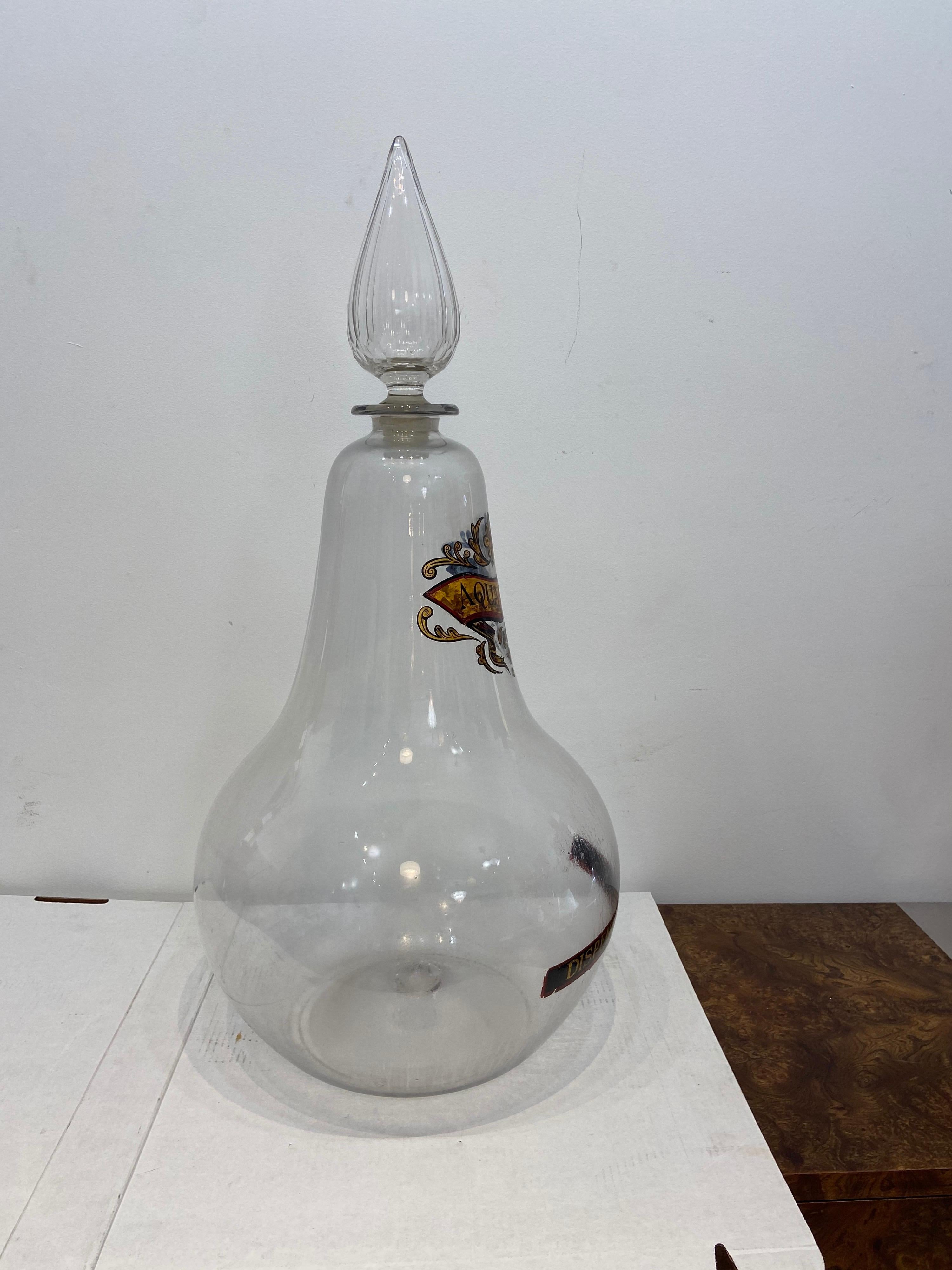 pear shaped glass jar