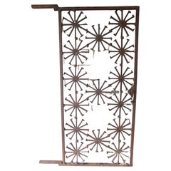 Monumental handcrafted Steel Railroad Tie Design Large Door / Gate