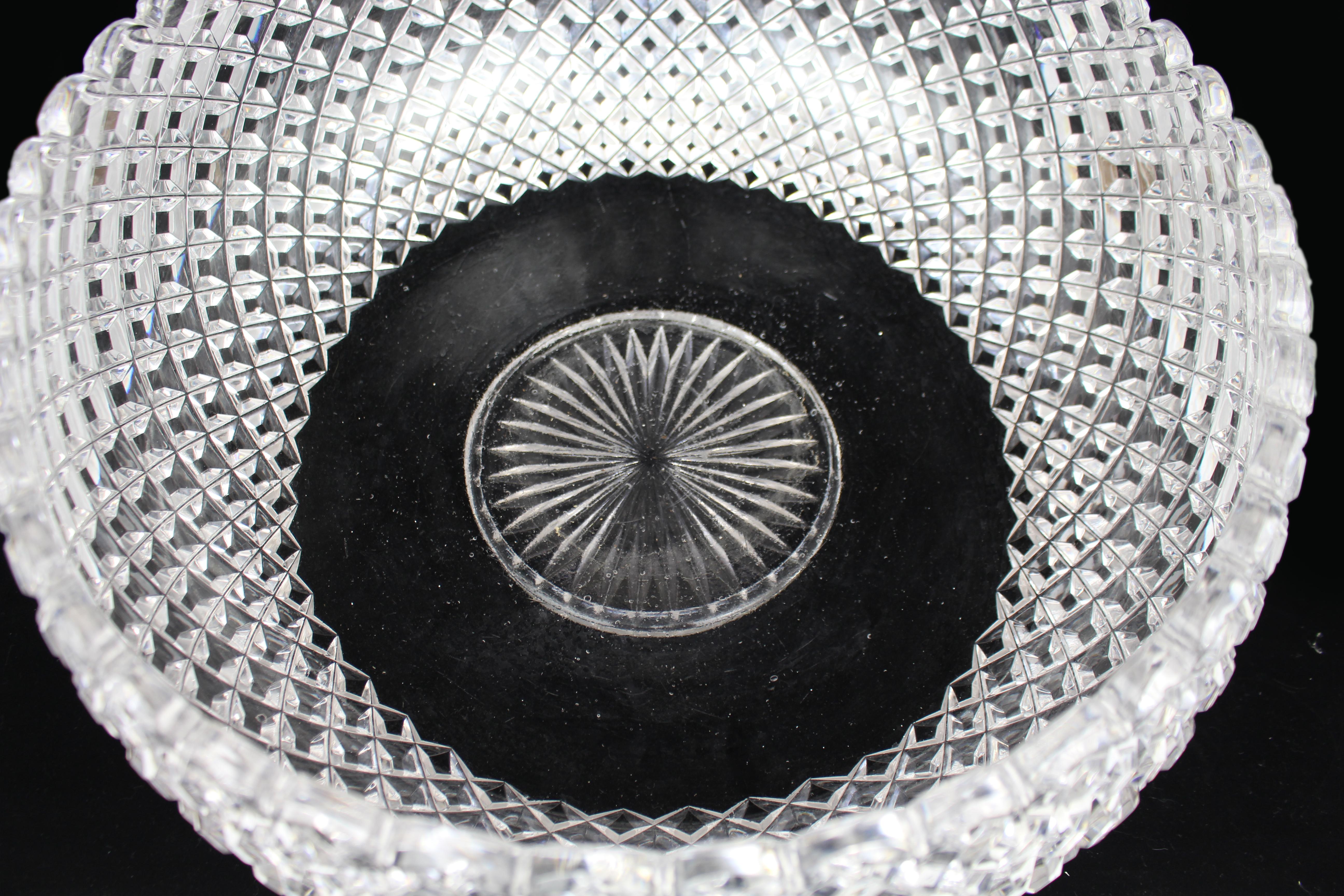 Monumental Hand-Cut Crystal Centrepiece Bowl c.1935 For Sale 4