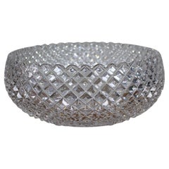 Monumental Hand-Cut Crystal Centrepiece Bowl c.1935