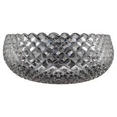 Monumental Hand-Cut Crystal Exhibition Bowl