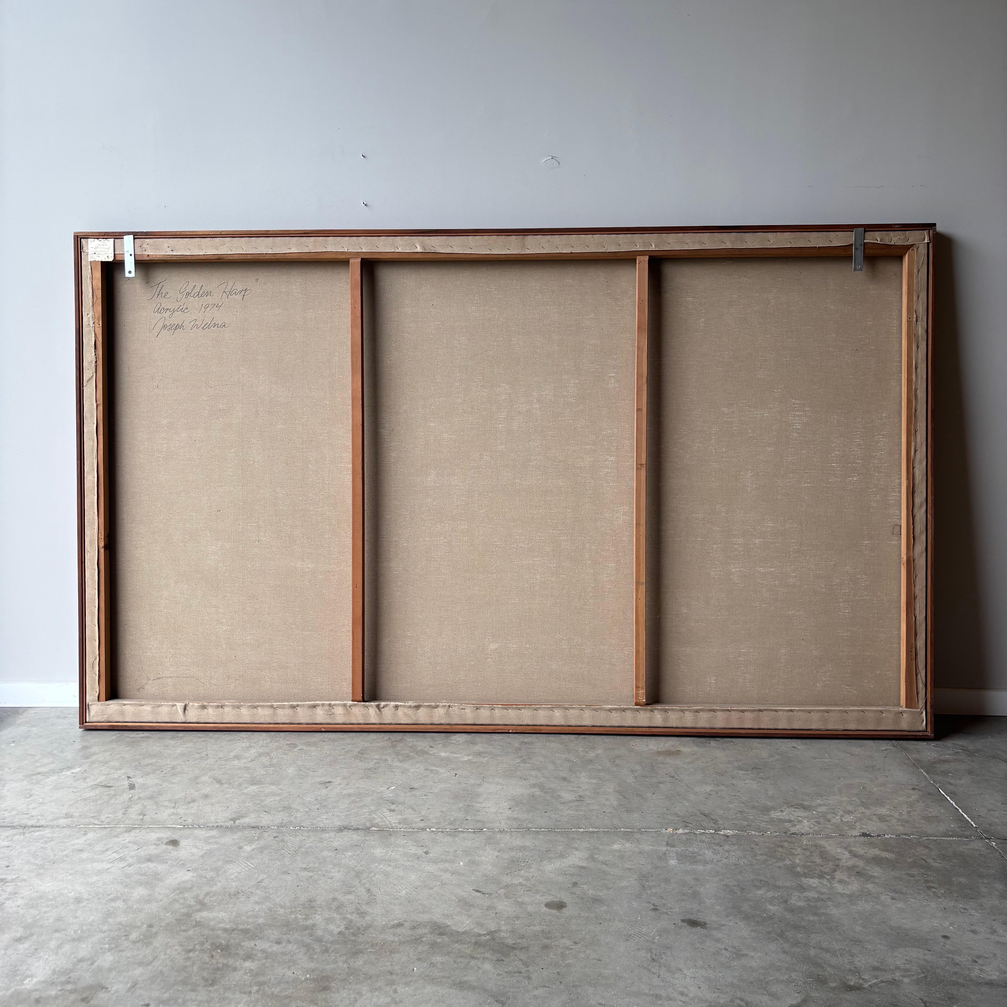 Toile Abstraction monumentale à bords durs de Joseph Welna, 1974 en vente
