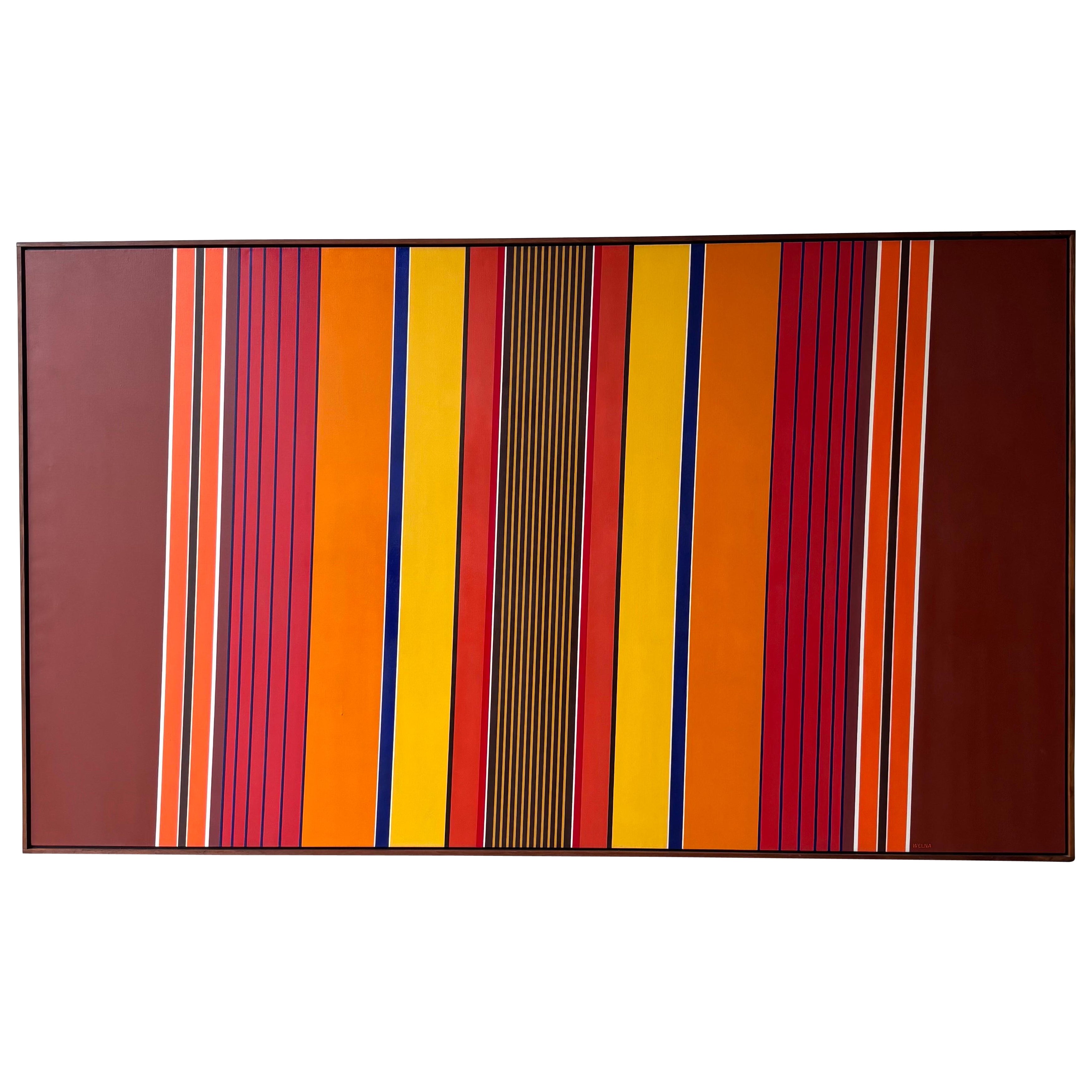 Abstraction monumentale à bords durs de Joseph Welna, 1974 en vente