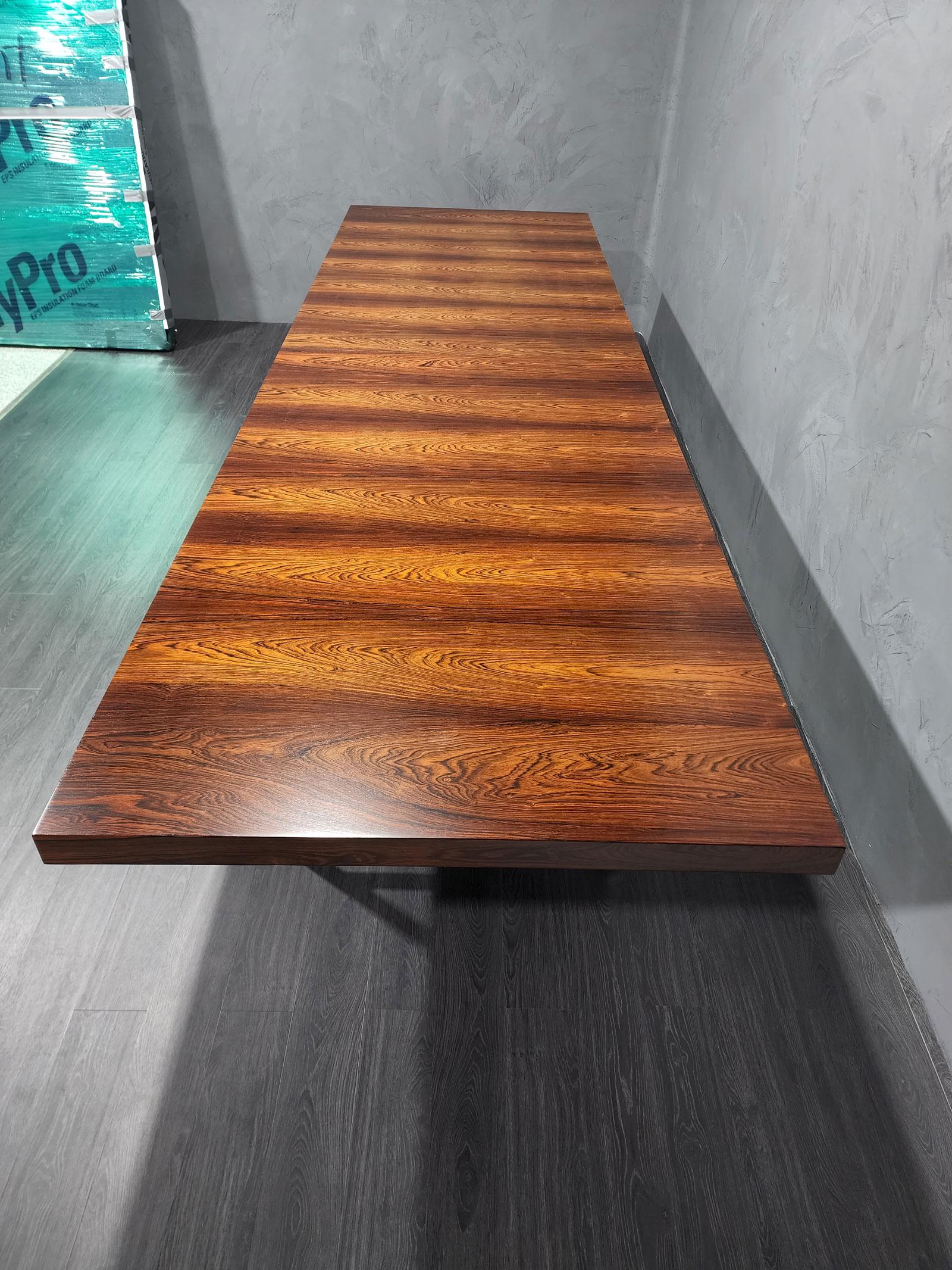 Mid-Century Modern Monumental Harvey Probber Brazilian Rosewood Dining Table For Sale