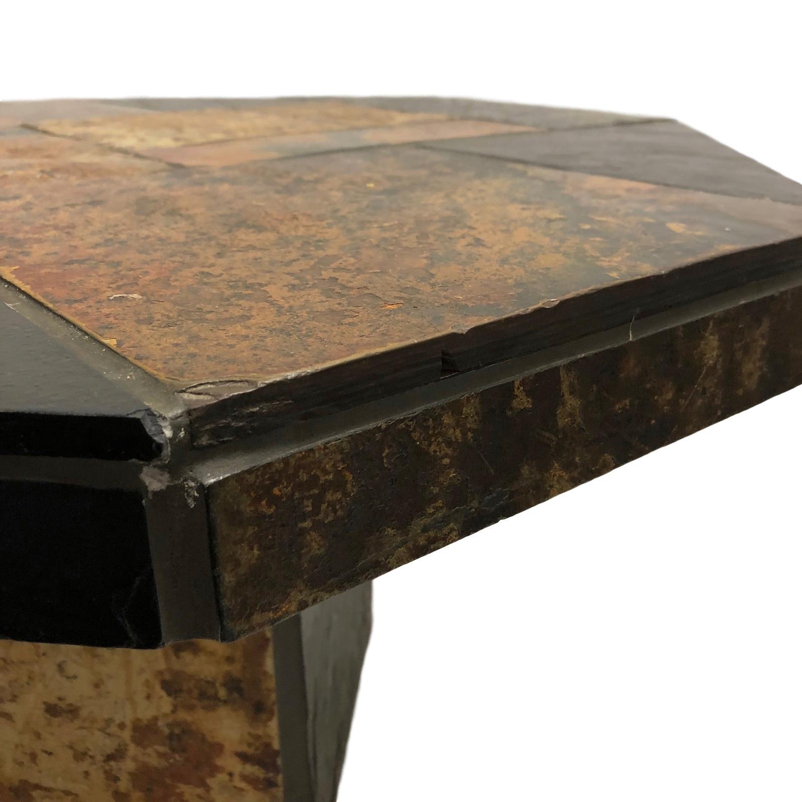 Monumental Heavy Coffee Table, Slate, Wood and Concrete, 1960s Dutch For Sale 6
