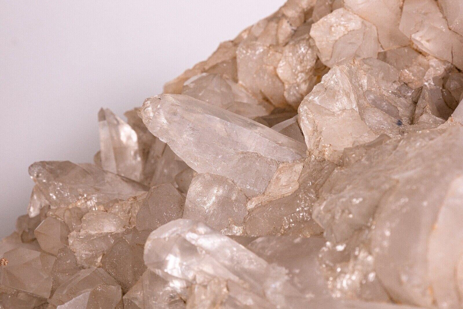 20th Century Monumental Himalayan Quartz Crystal Geode Mineral Specimen For Sale