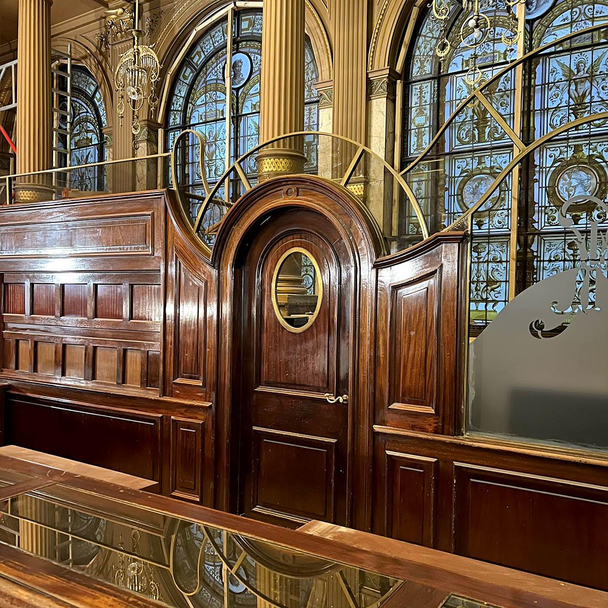 Monumental hotel reception desk set — 11.5m Front Counter, 16.9m Rear For Sale 5