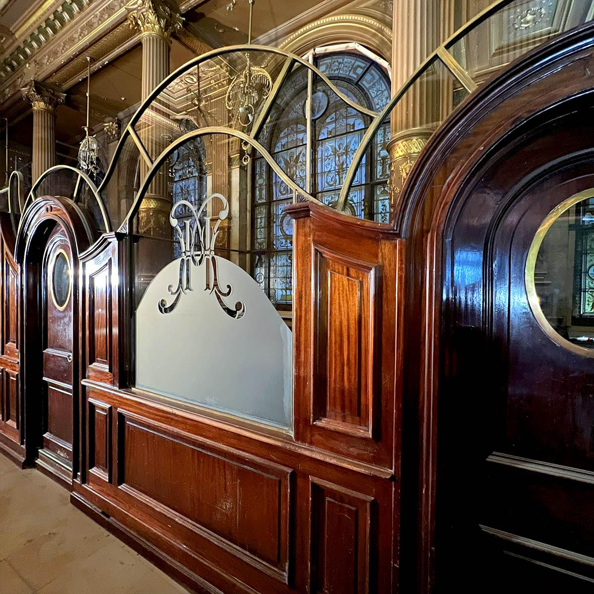 Monumental hotel reception desk set — 11.5m Front Counter, 16.9m Rear For Sale 9