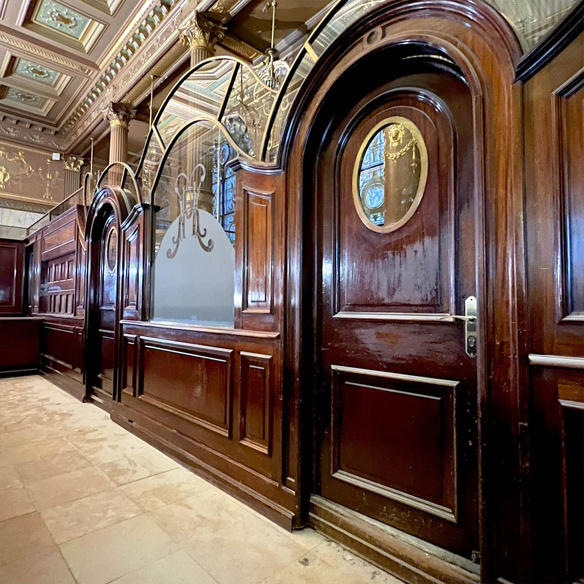 Monumental hotel reception desk set — 11.5m Front Counter, 16.9m Rear For Sale 3