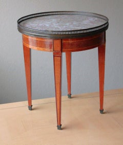 Interior Designer Howard Verbeck's 19th C. Louis XVI Marble Buillotte Side Table