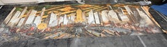 Monumental, Huge 30'L New York City Skyline Painting, Bourdelle, Maloubier, 1957