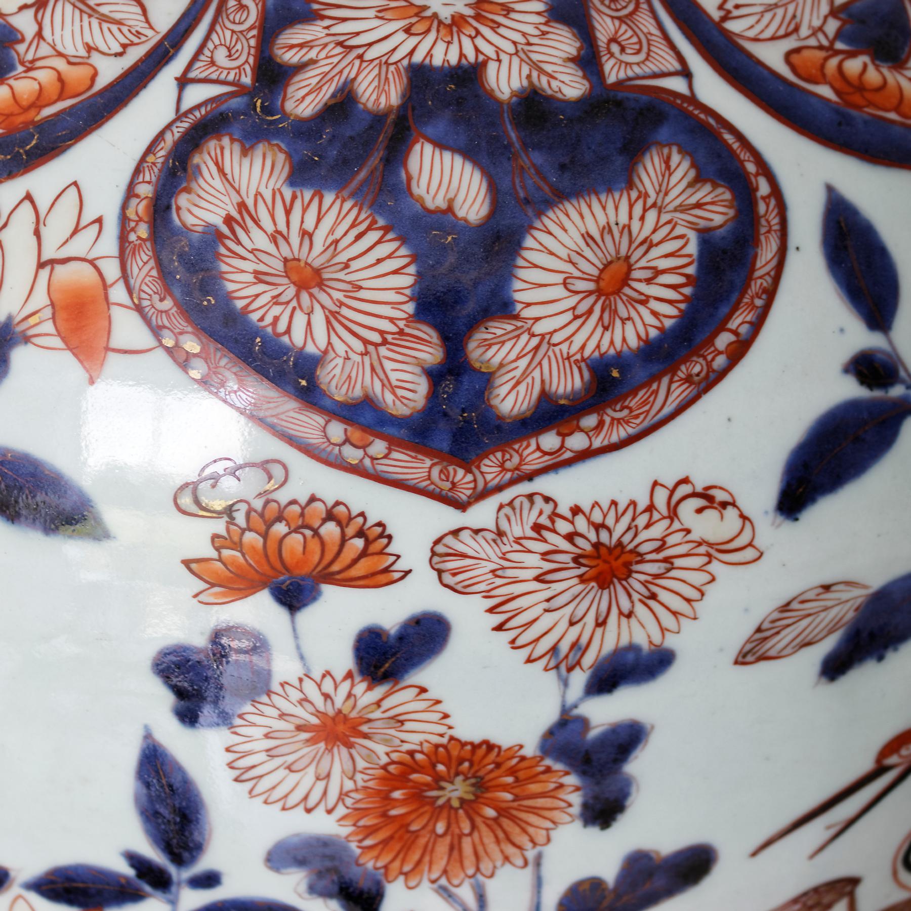 Japanese Monumental Imari Vase and Cover, Japan, Arita, Edo Period, Late 17th Century