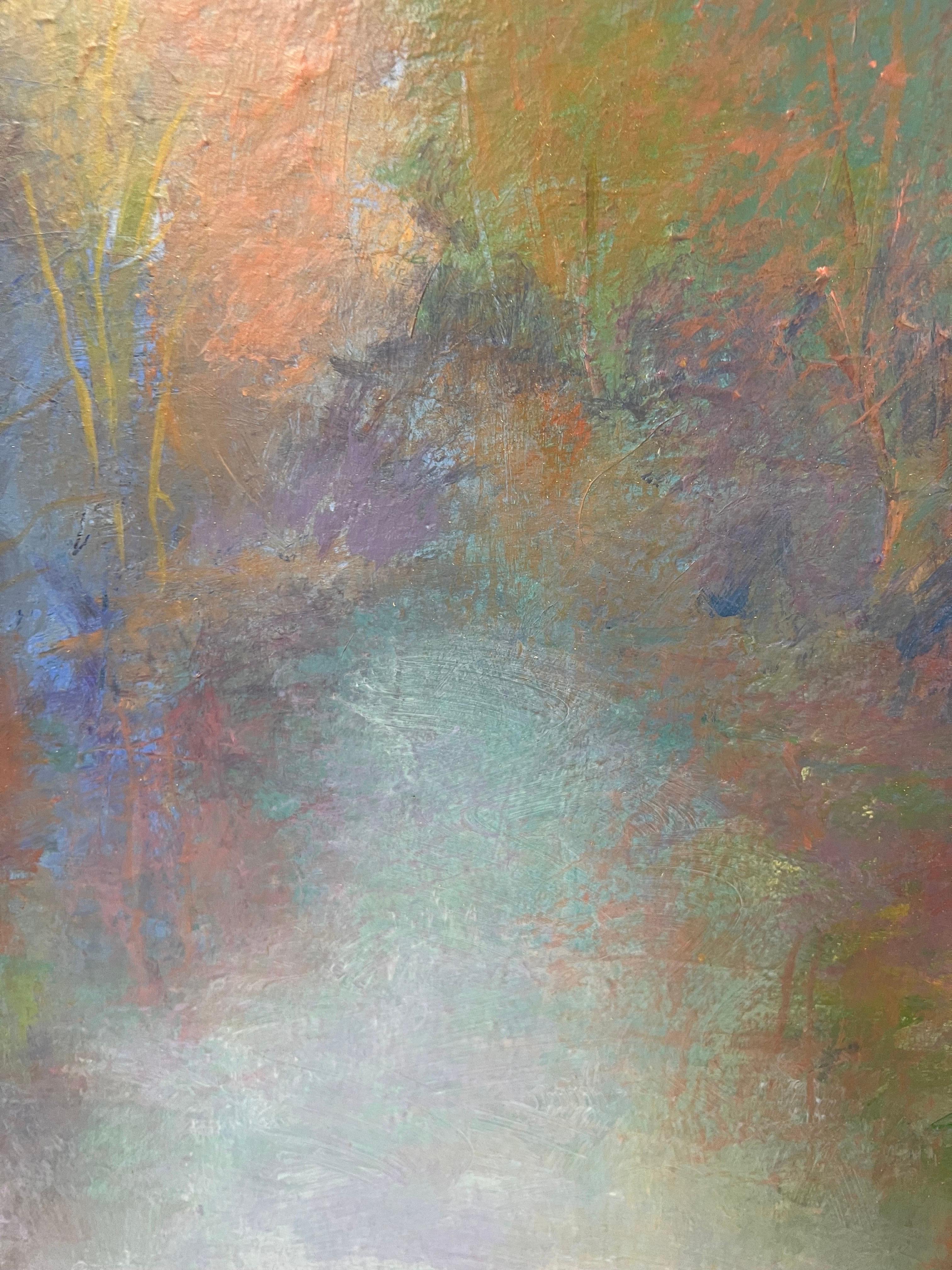 Monumental Impasto Plein Air Painting of Trees For Sale 7