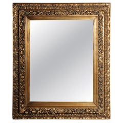 Monumental, imposing Baroque wall mirror, gilded, circa 1880