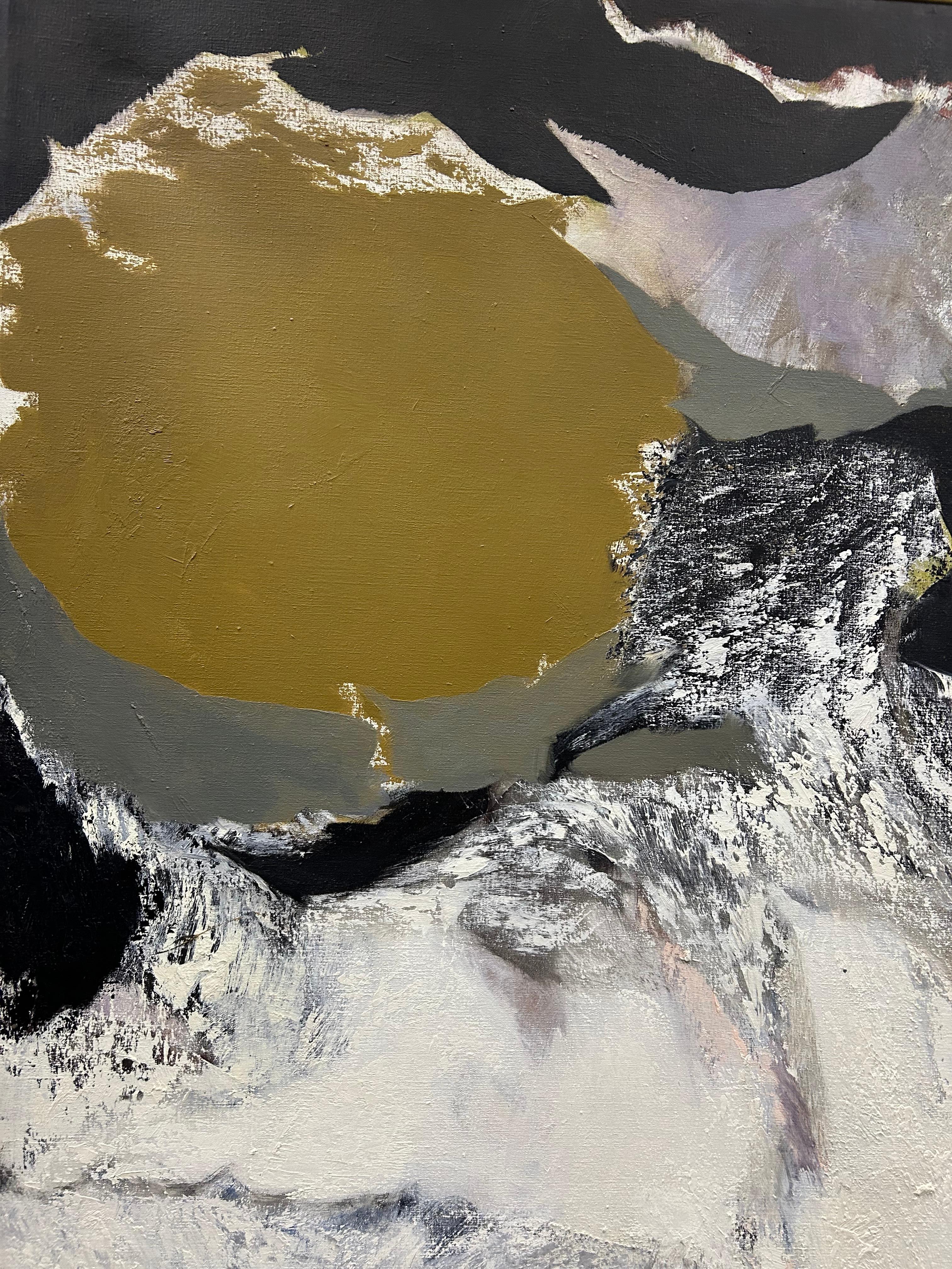 Monumental Impressive Abstract Painting by Thomas George In Good Condition For Sale In Hopewell, NJ