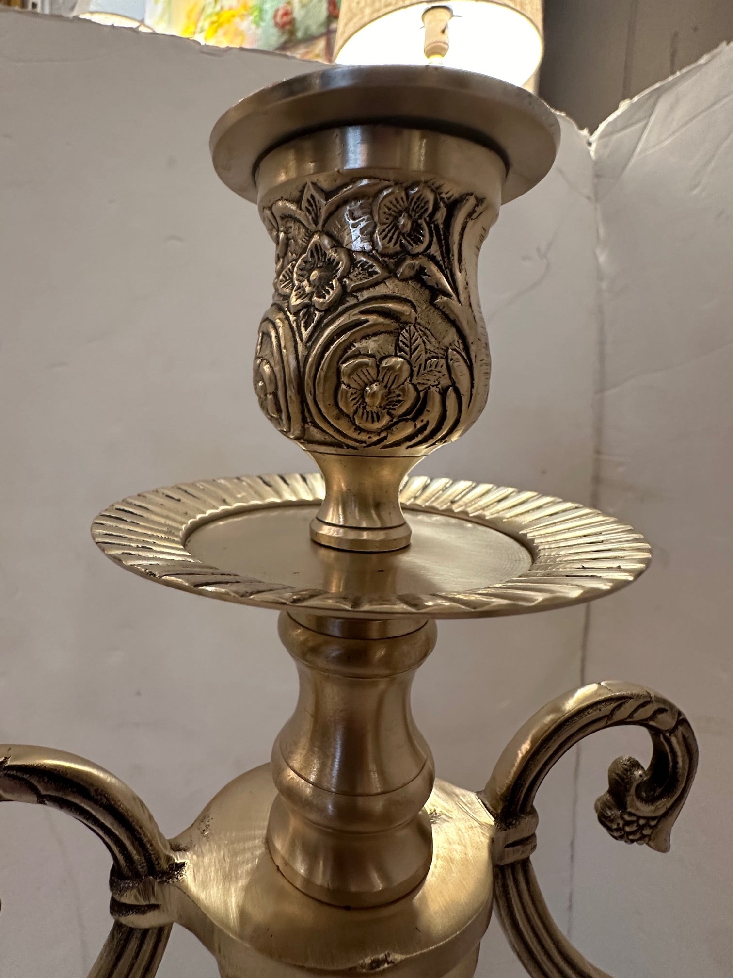 American Monumental Impressive Pair of Nickel Candleabras For Sale