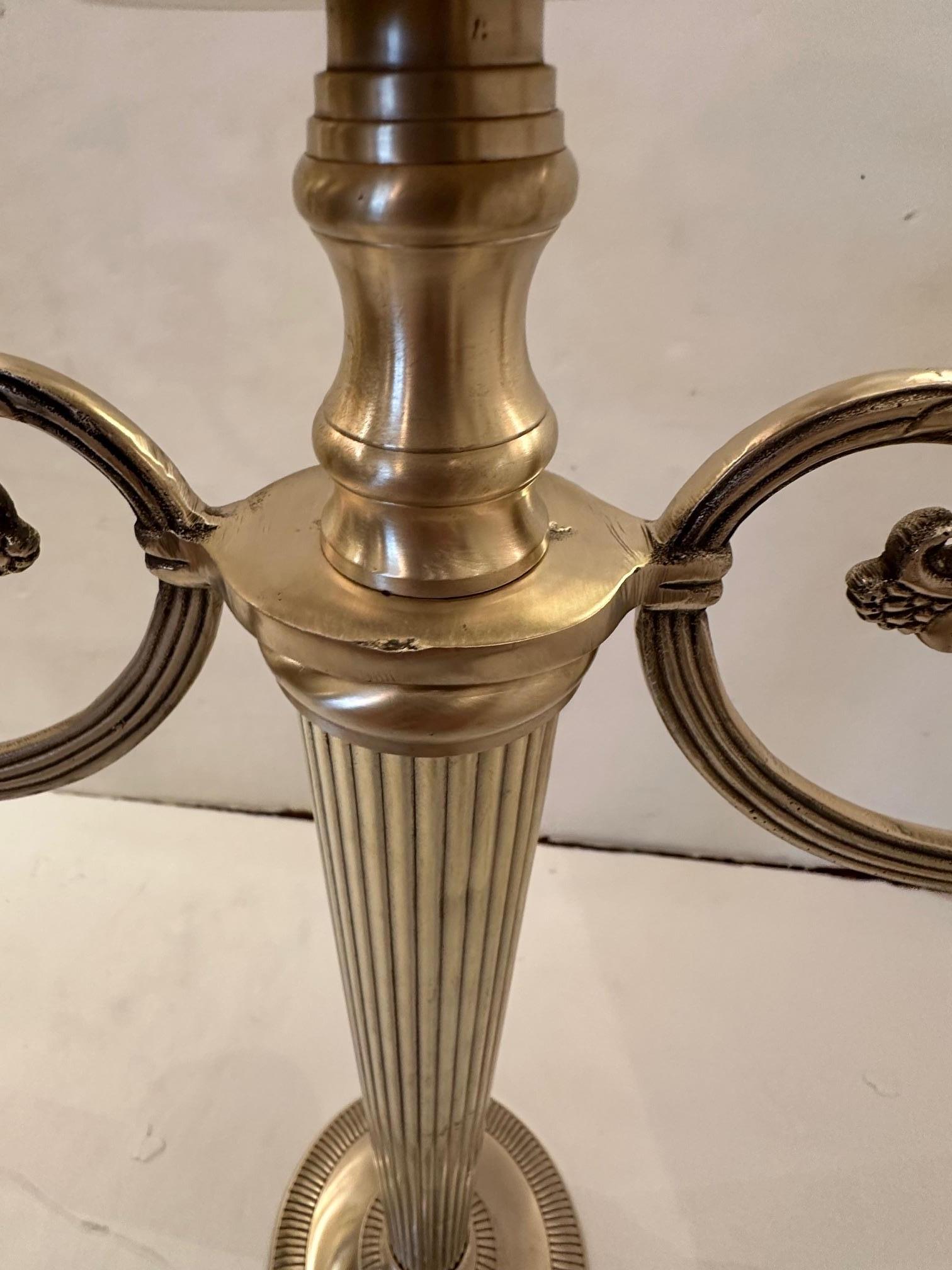 Monumental Impressive Pair of Nickel Candleabras For Sale 1