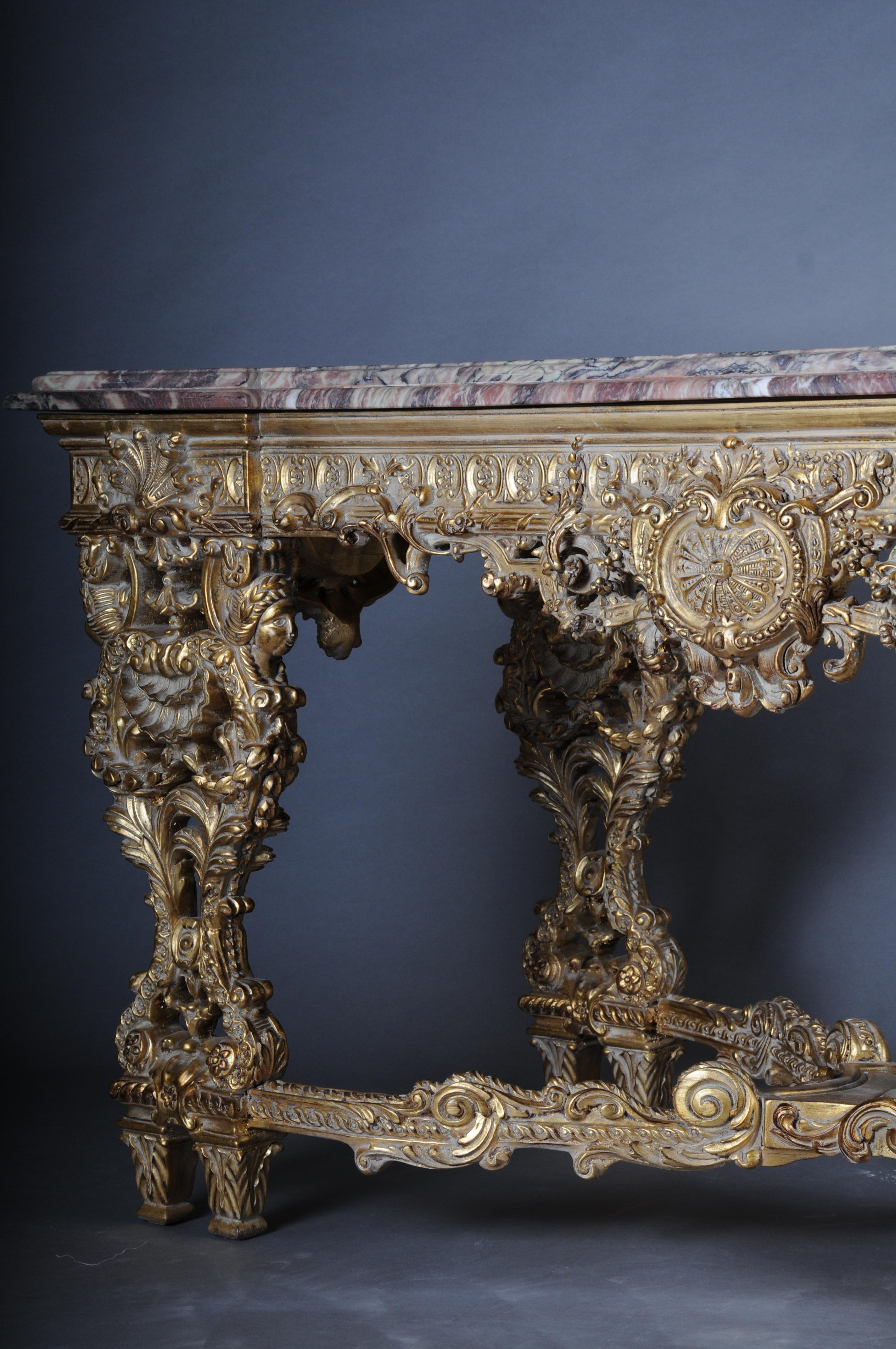 Monumental, Impressive Splendid-Salon-Table after Francois Linke For Sale 8