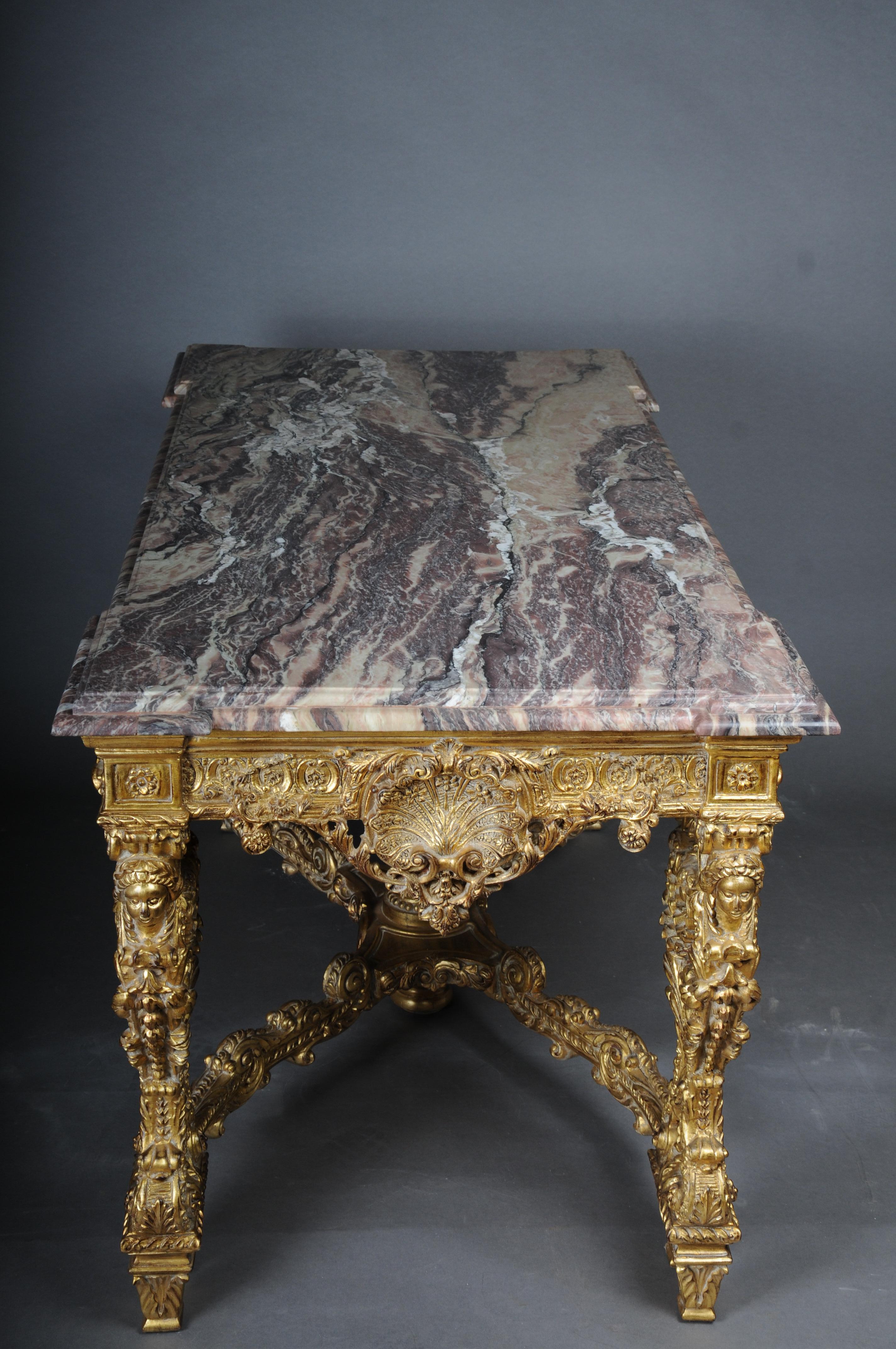Monumental, Impressive Splendid-Salon-Table after Francois Linke For Sale 10