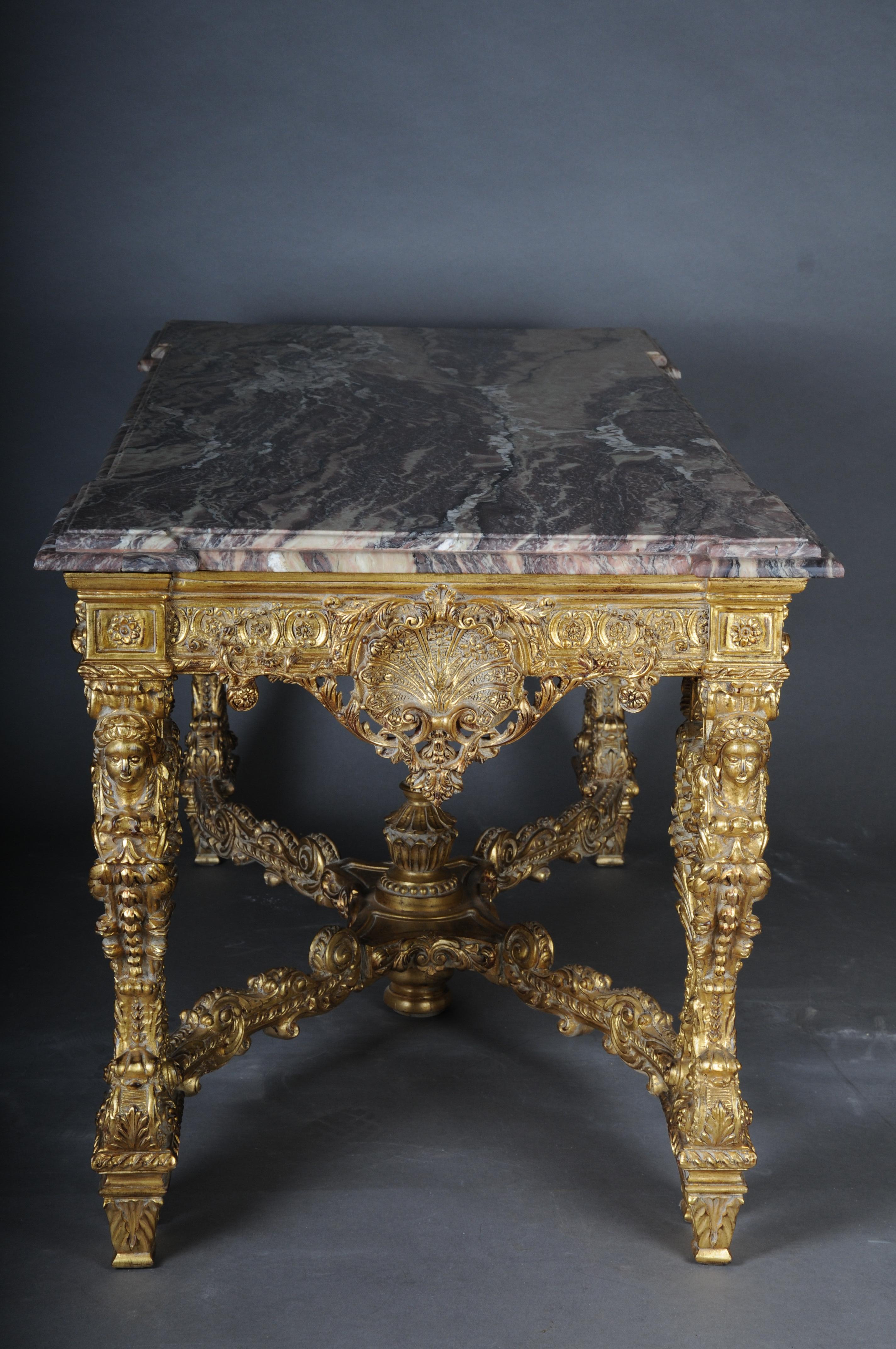 Monumental, Impressive Splendid-Salon-Table after Francois Linke For Sale 11
