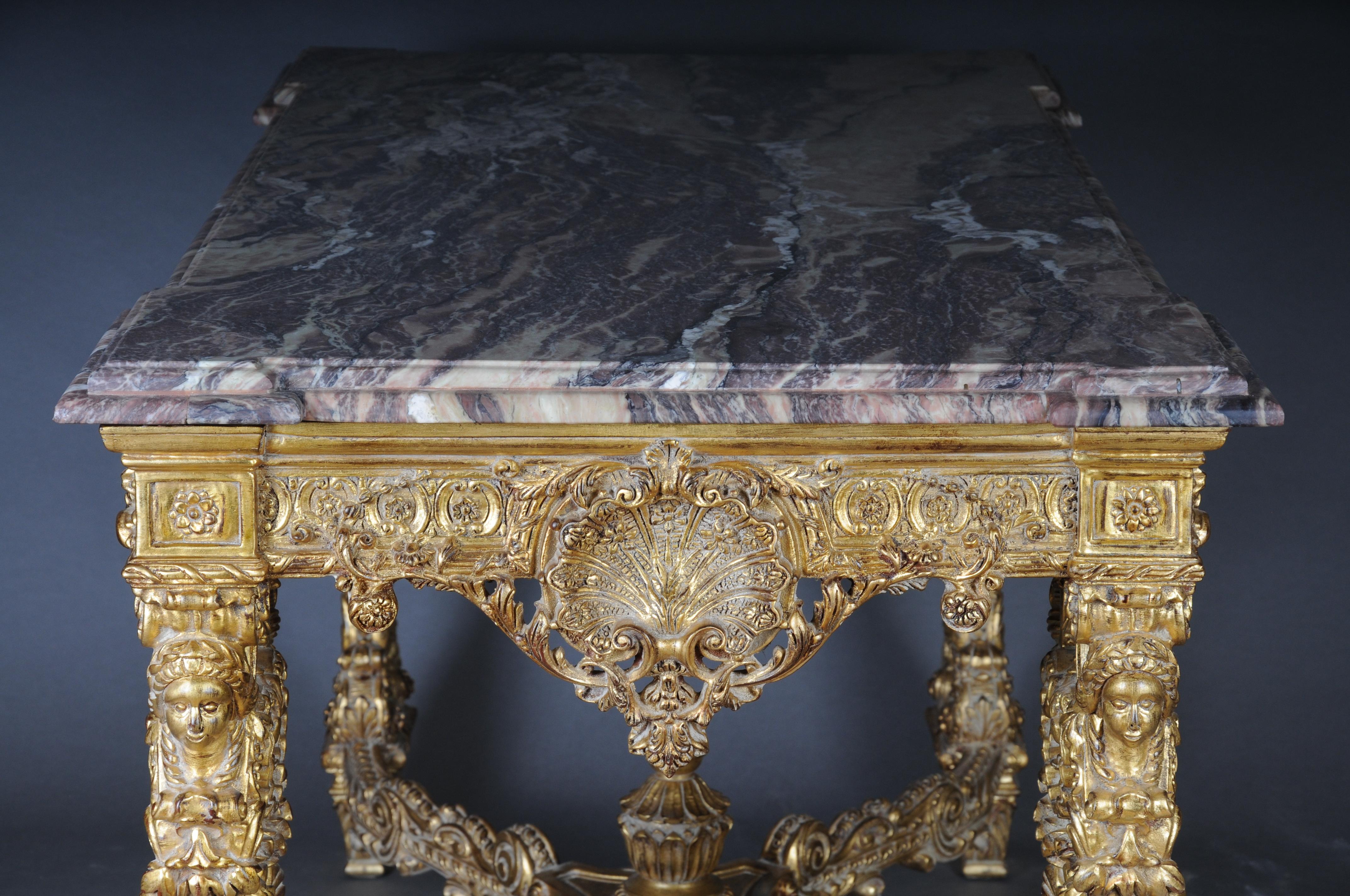 Monumental, Impressive Splendid-Salon-Table after Francois Linke For Sale 13