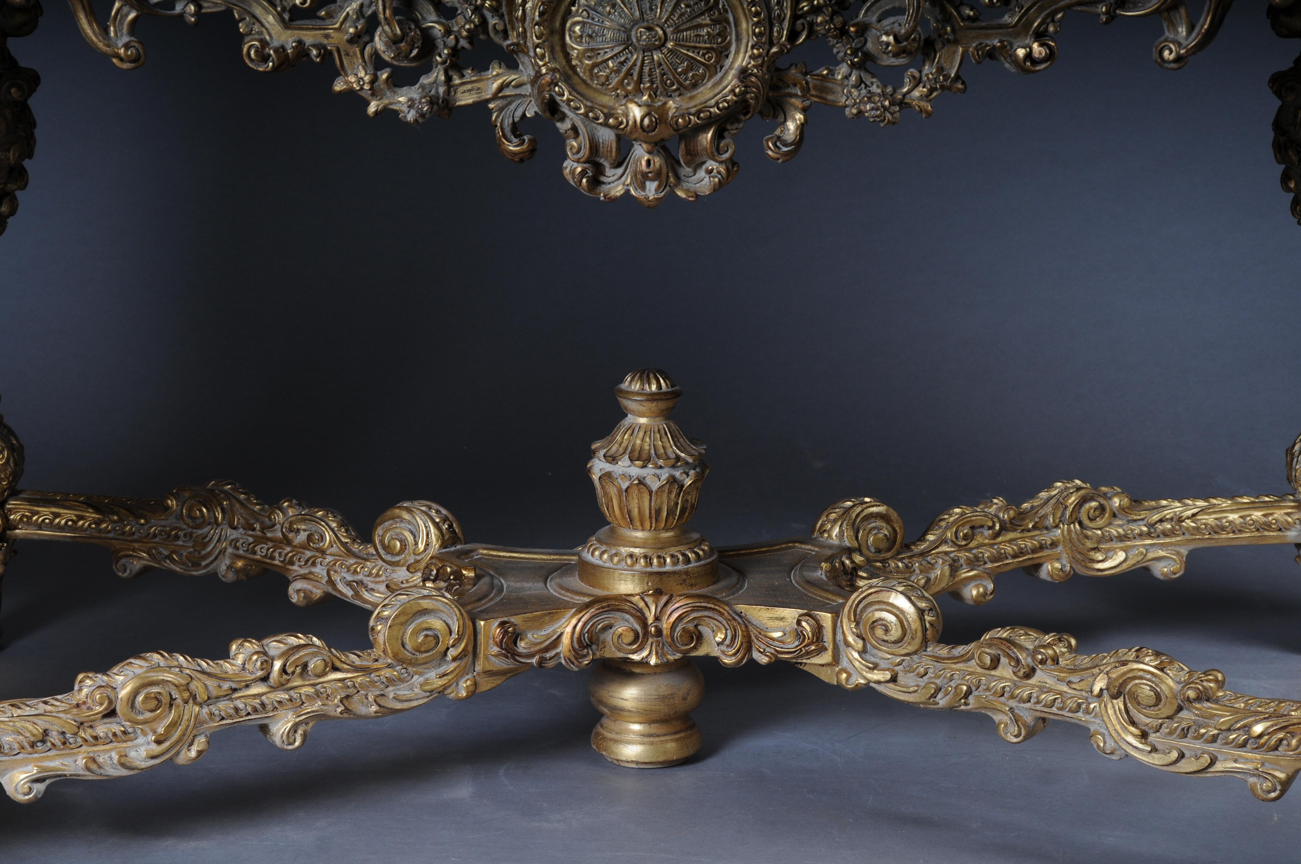 Monumental, Impressive Splendid-Salon-Table after Francois Linke In Good Condition For Sale In Berlin, DE