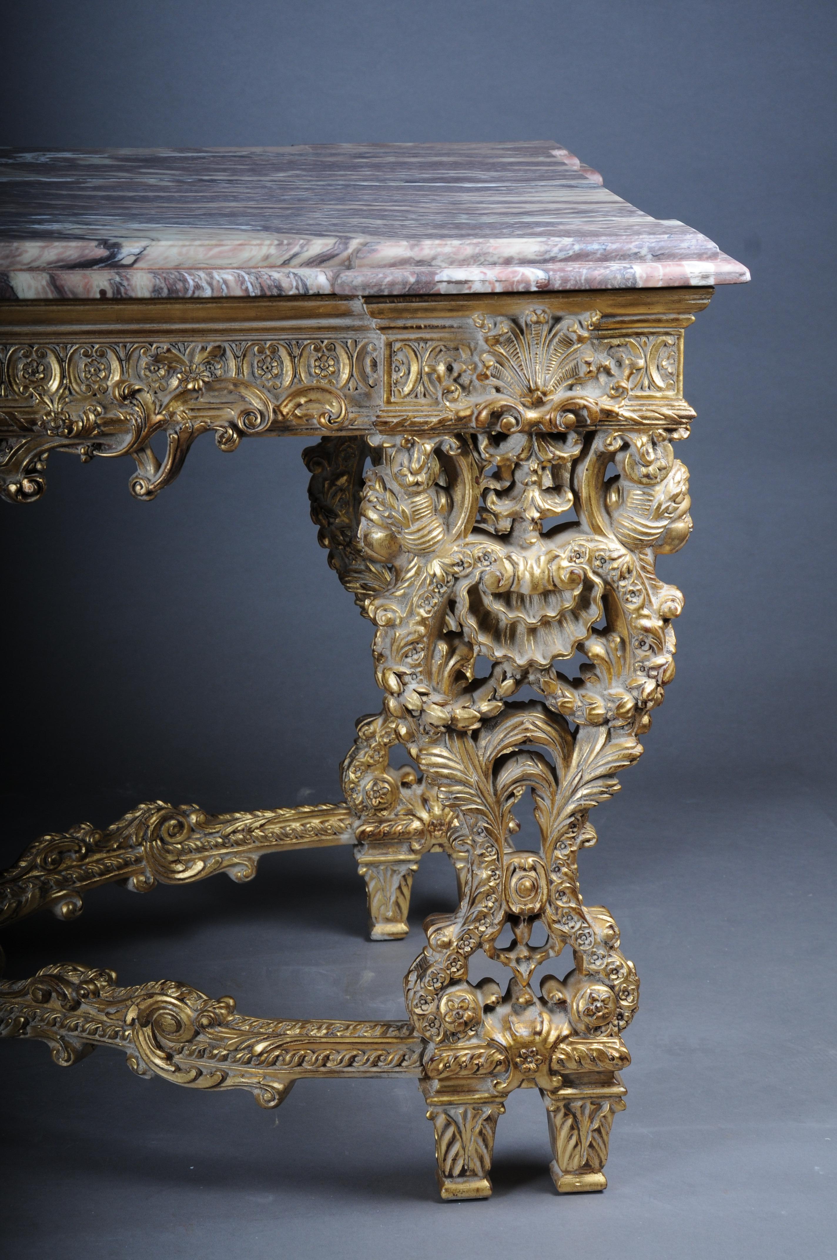 20th Century Monumental, Impressive Splendid-Salon-Table after Francois Linke For Sale