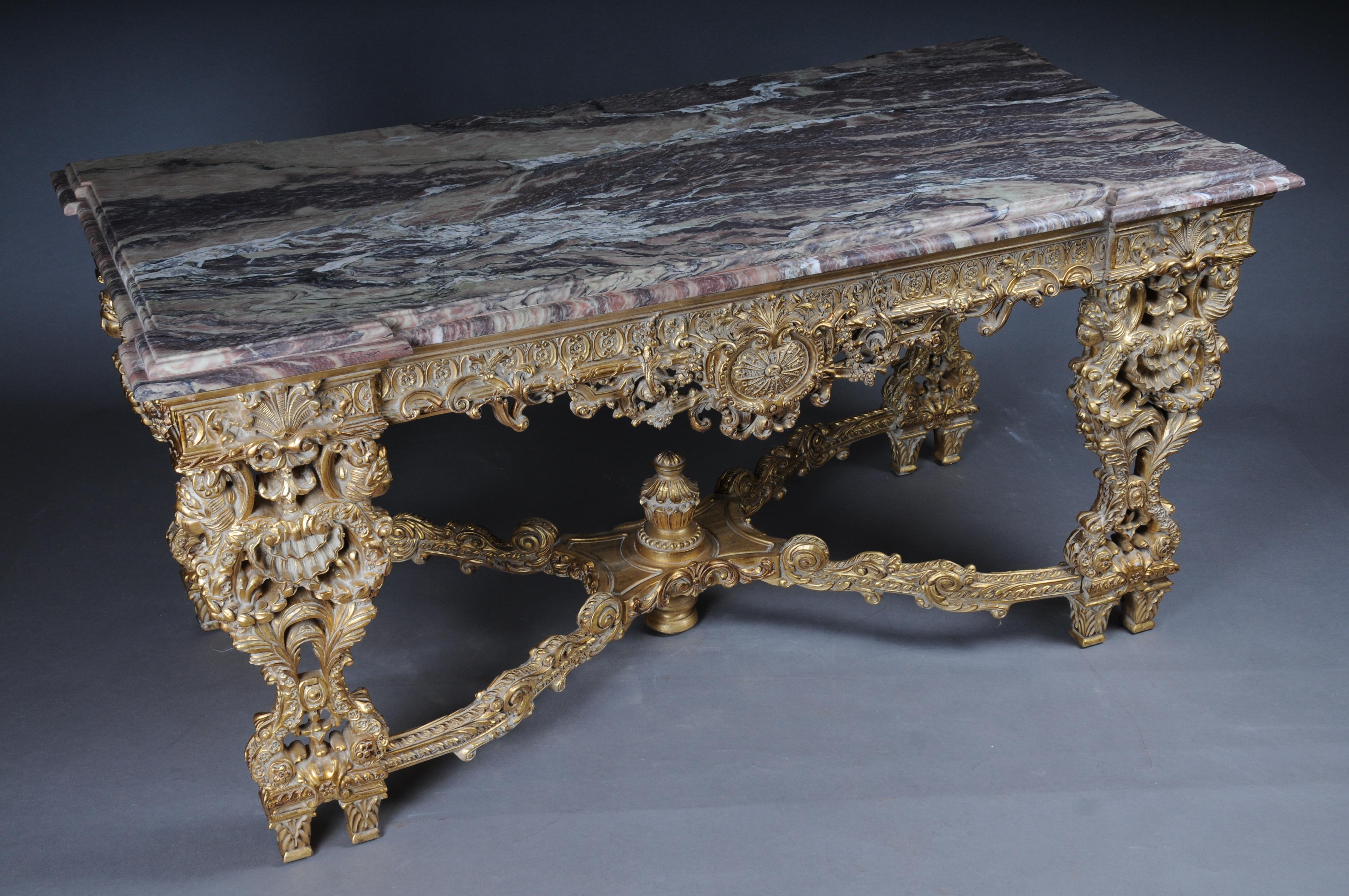 Monumental, Impressive Splendid-Salon-Table after Francois Linke For Sale 2