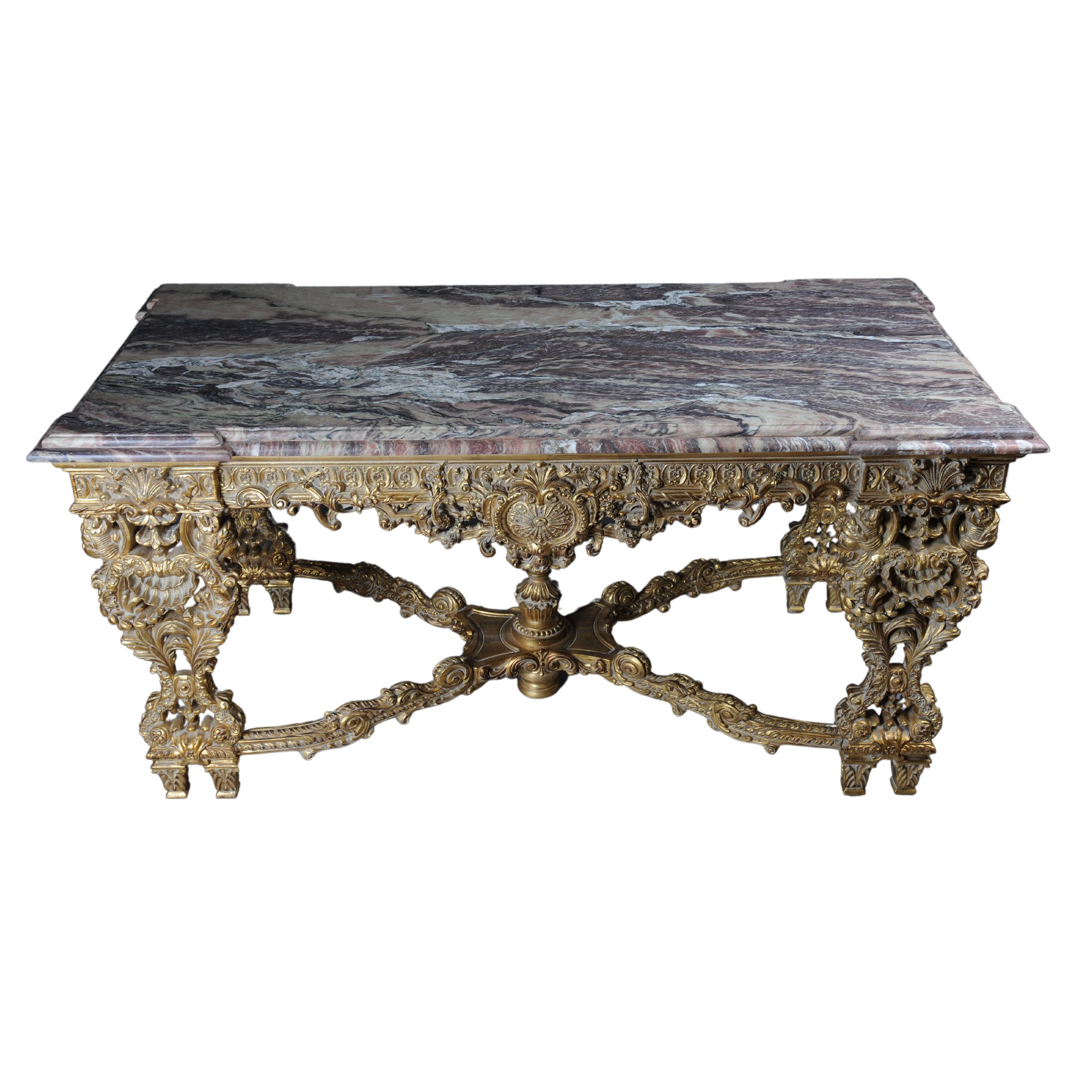Monumental, Impressive Splendid-Salon-Table after Francois Linke For Sale