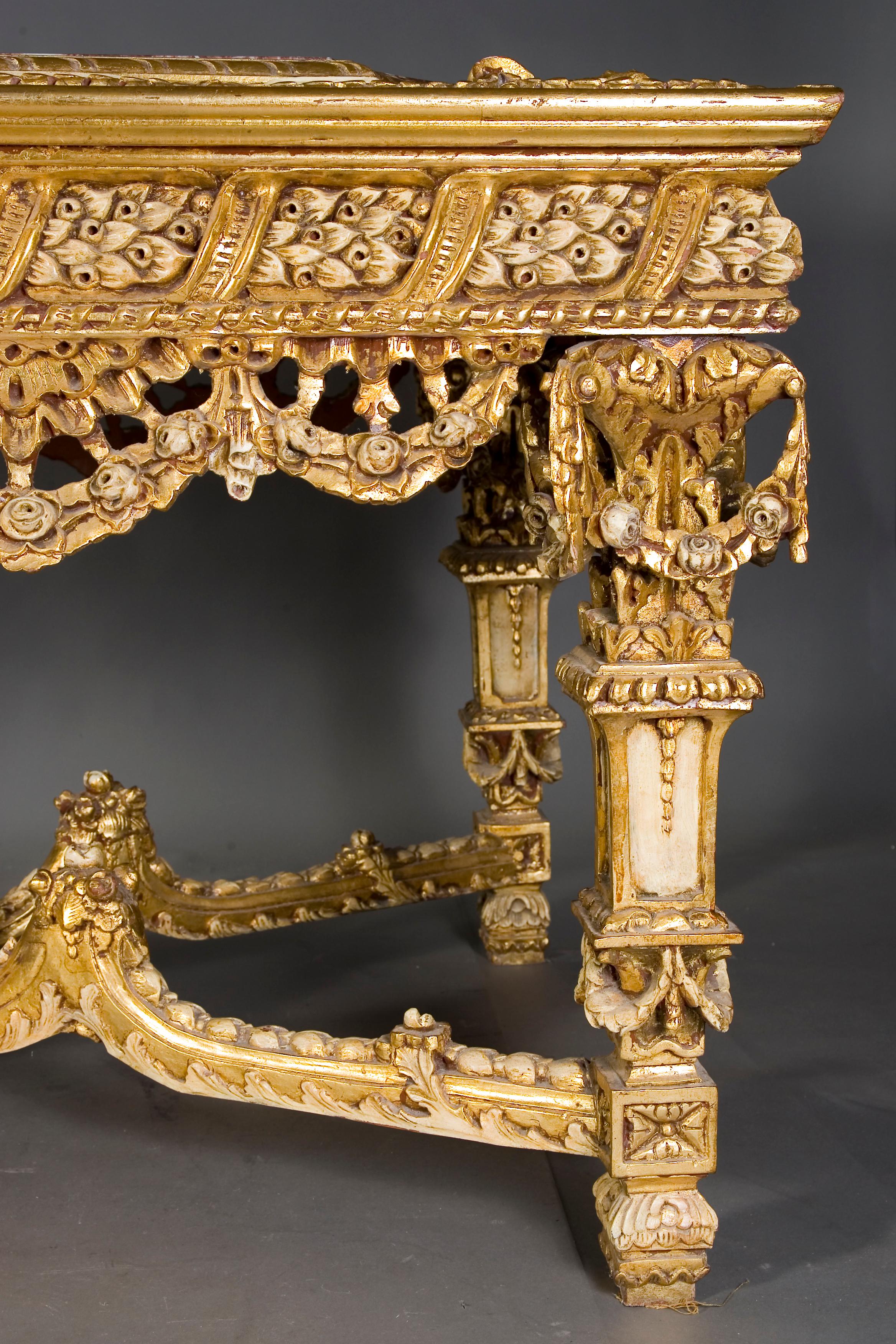 Monumental, Impressive Splendid-Salon-Table in Louis XVI Style For Sale 2