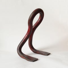 Monumental Industrial Metal Sheets Divider in Wrought Iron, Italy 1950s