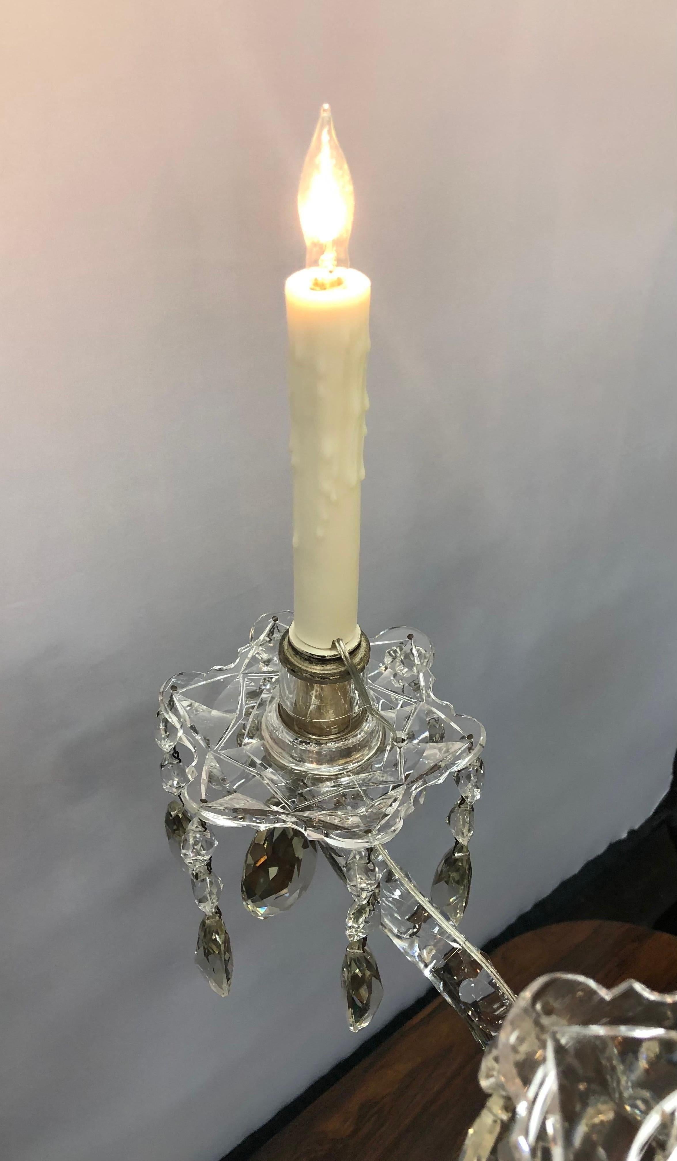 Monumental lustre géorgien à neuf lumières en cristal irlandais, XIXe siècle en vente 7