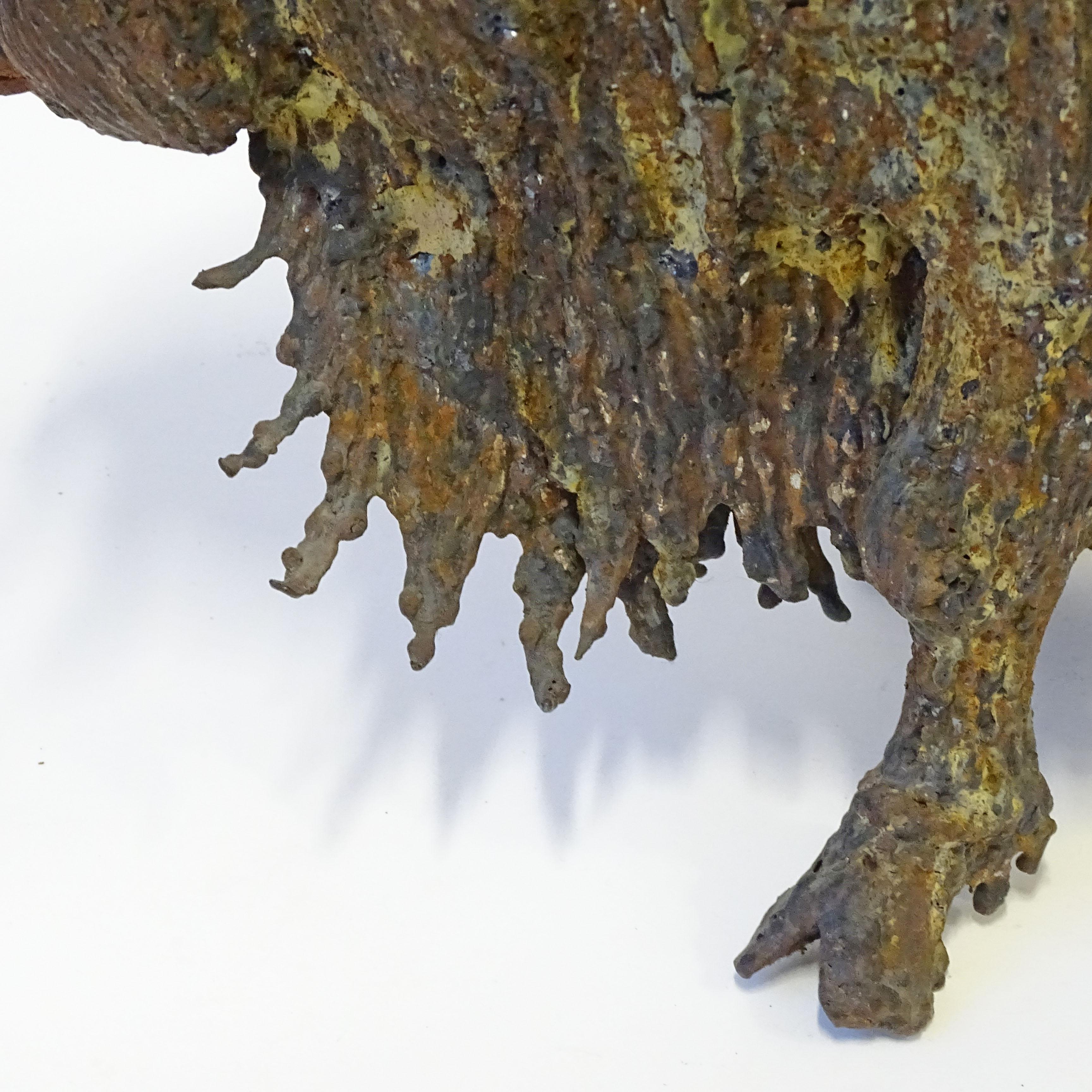 XX secolo Scultura monumentale di toro delle Highlands in ferro dell'artista italiano Vittorio Piotti in vendita