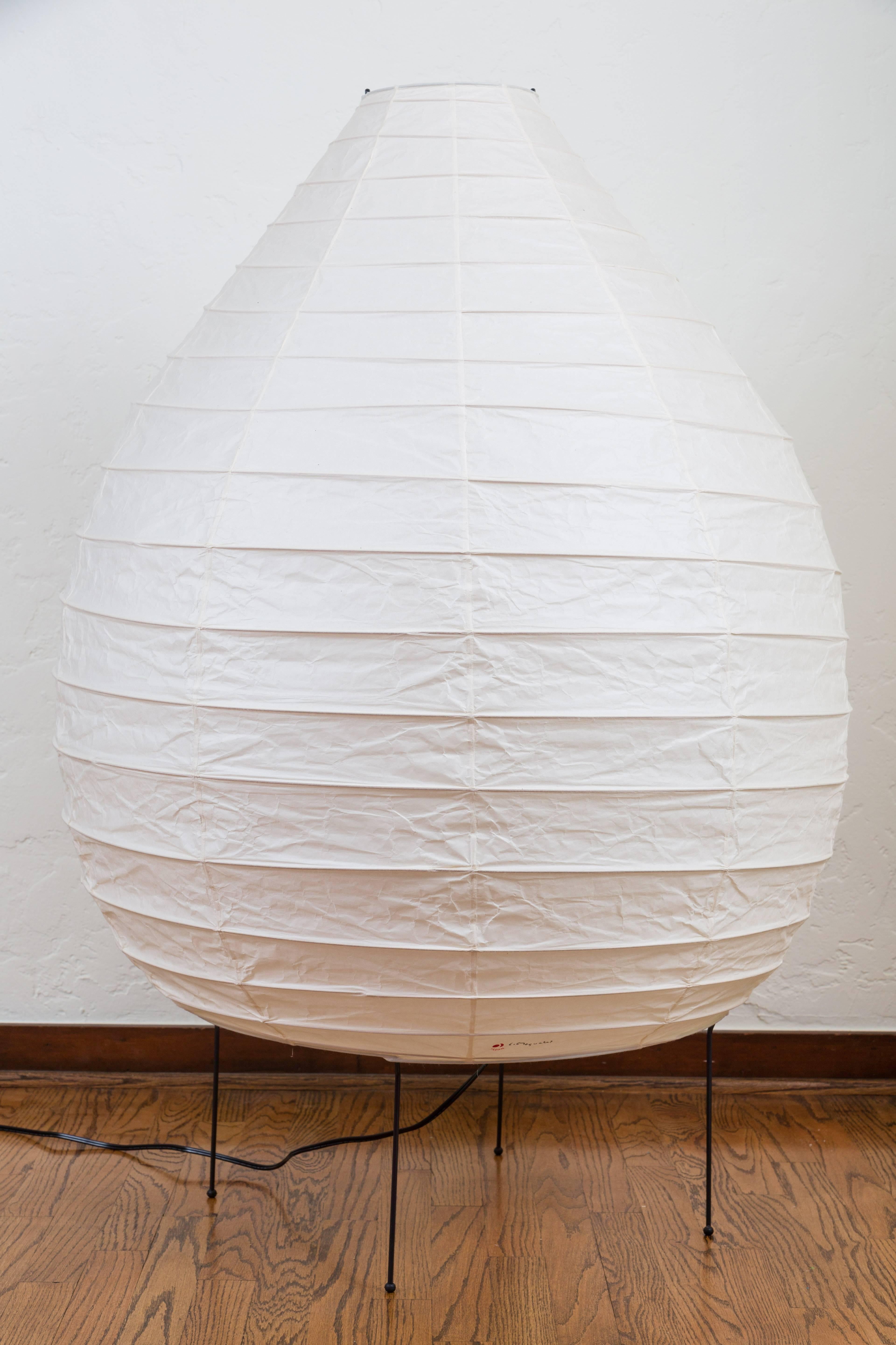 Contemporary Monumental Isamu Noguchi Akari 23N Floor Lamp For Sale