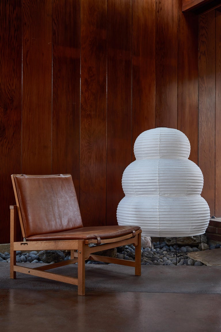 Contemporary Monumental Isamu Noguchi Akari 25N Floor Lamp For Sale