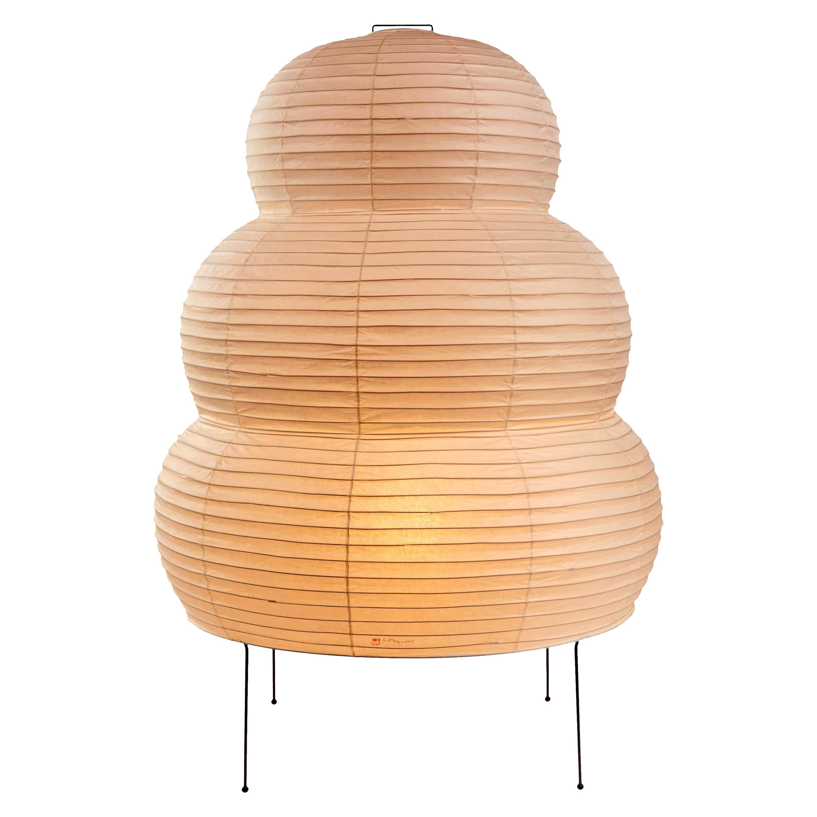 Lampada da terra monumentale Isamu Noguchi Akari 25N