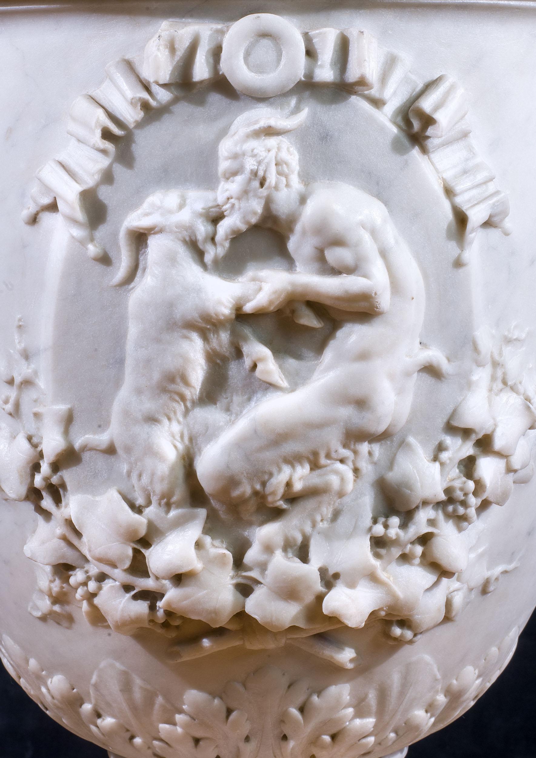 Monumental Italian 19th Century Marble Urn 1