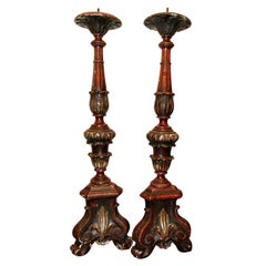 MONUMENTAL ITALIAN ALTAR CANDLESTICKS