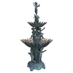 Fuente monumental italiana de bronce, Nápoles, siglo XX