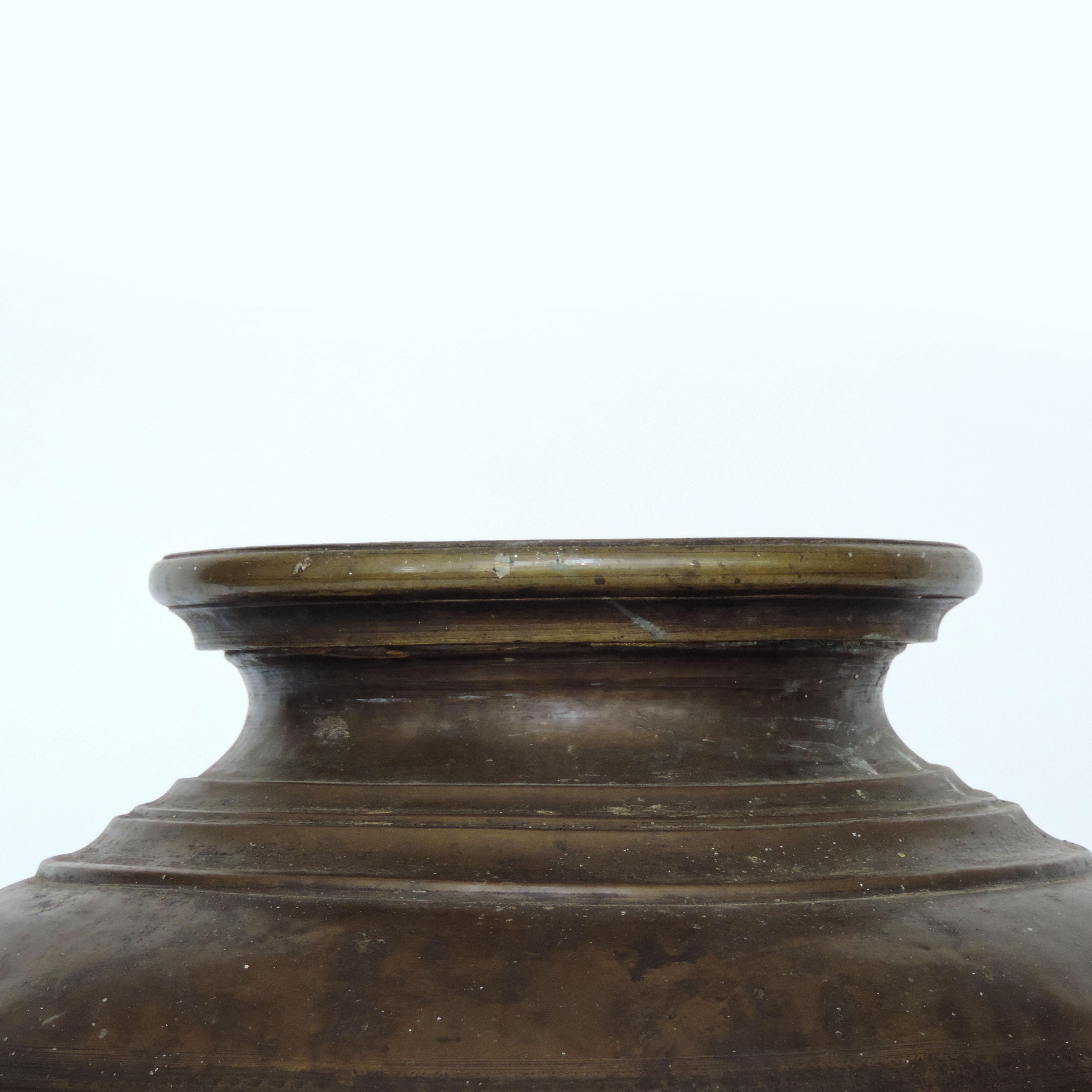 Monumental Italian Bronze Vase, Italy, 1800 For Sale 2