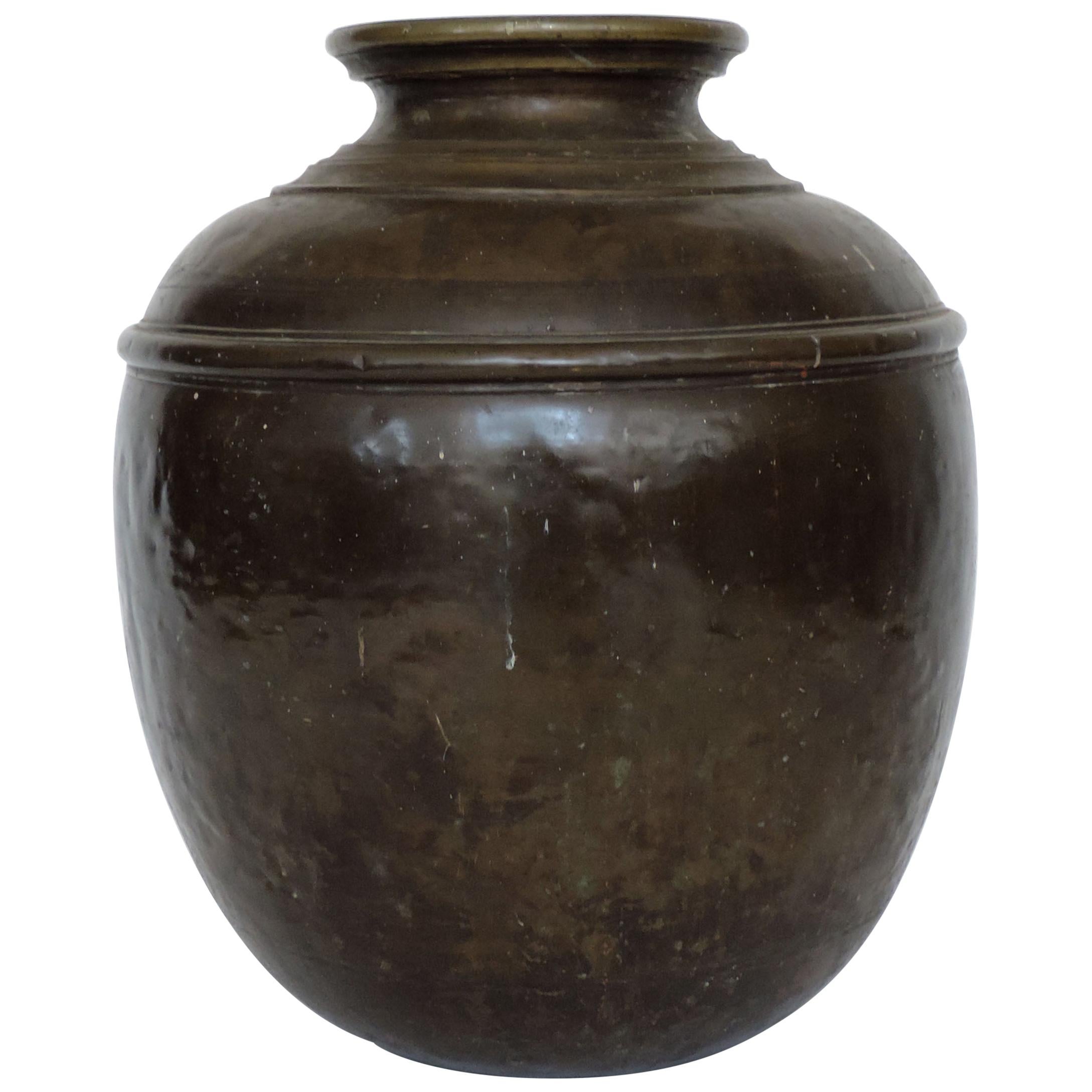 Monumental Italian Bronze Vase, Italy, 1800 For Sale