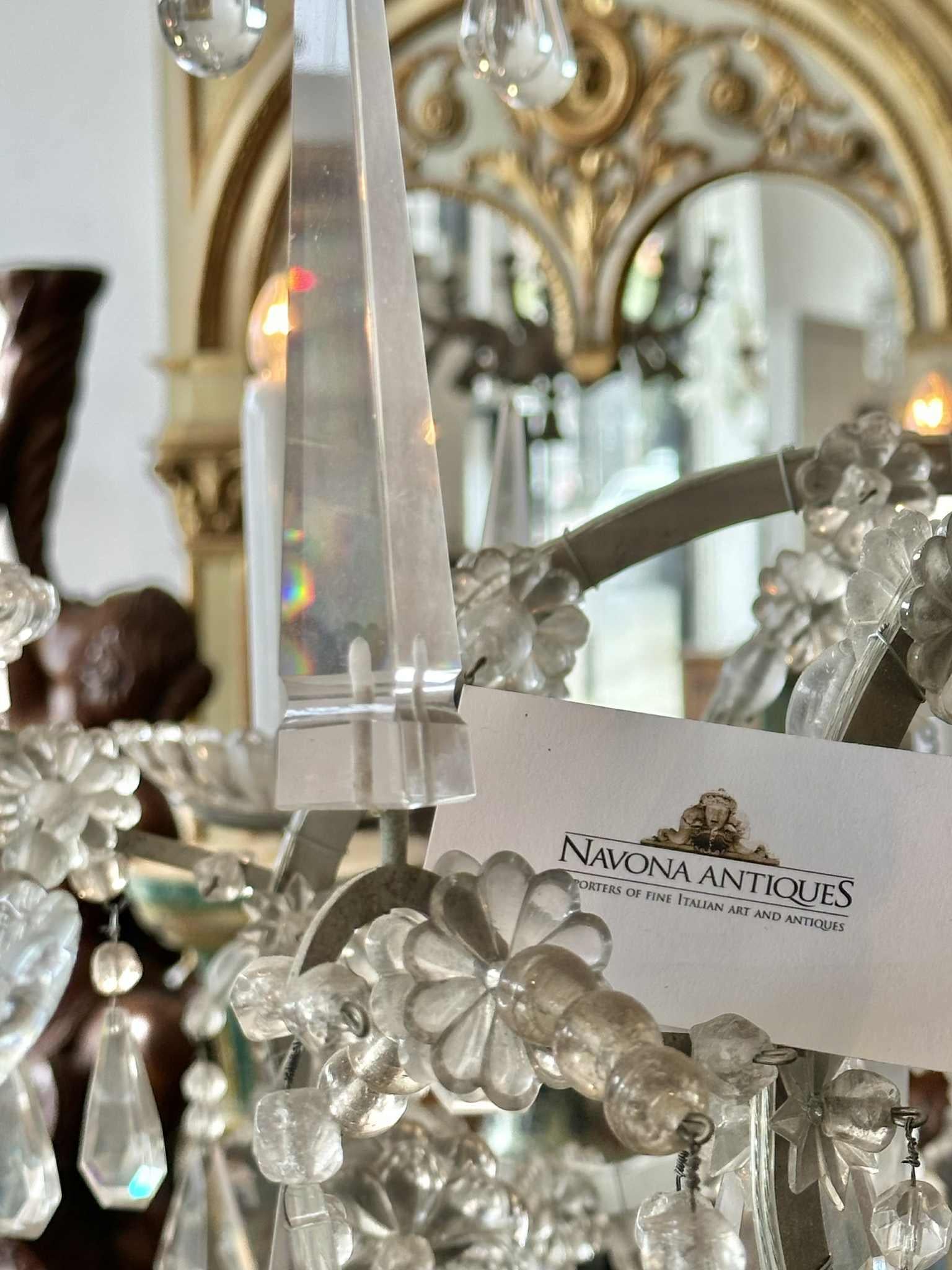 Lustre monumental en cristal italien en vente 7