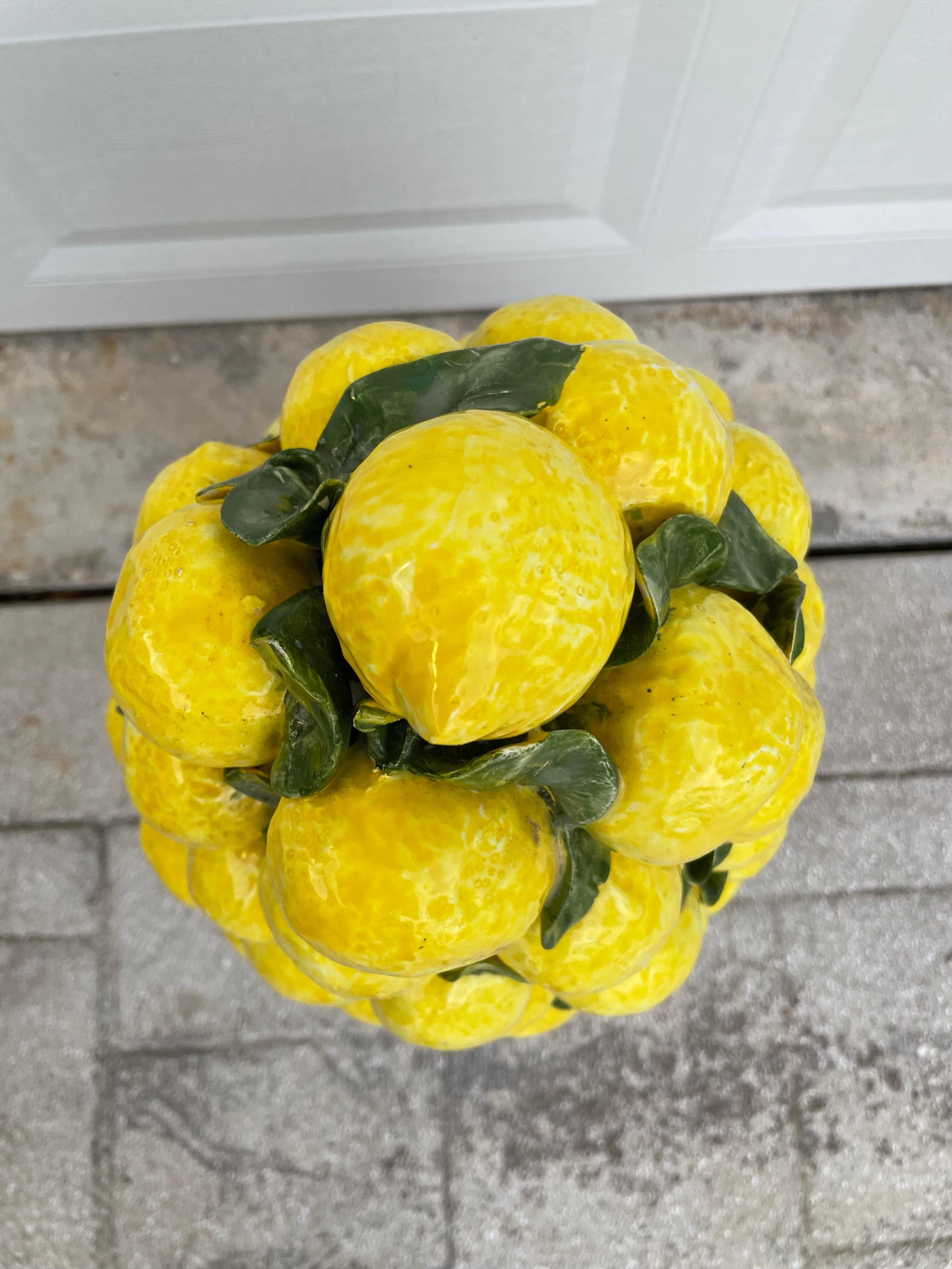 Monumental Italian Lemon Topiary In Good Condition For Sale In West Palm Beach, FL