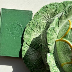 Monumental Italian Majolica Cabbage & Citrus Tureen, Trompe l’Oeil Centerpiece