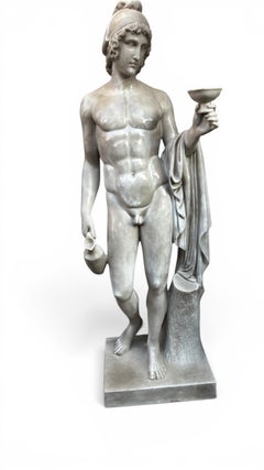 Monumental Italian Marble Sculpture of Ganymede, 20th Century